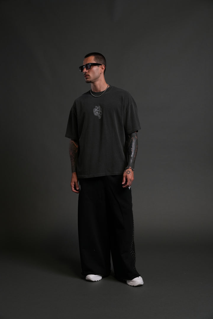 Wolves Club FRVR Unisex "Premium" Oversized Tee in Wolf Gray