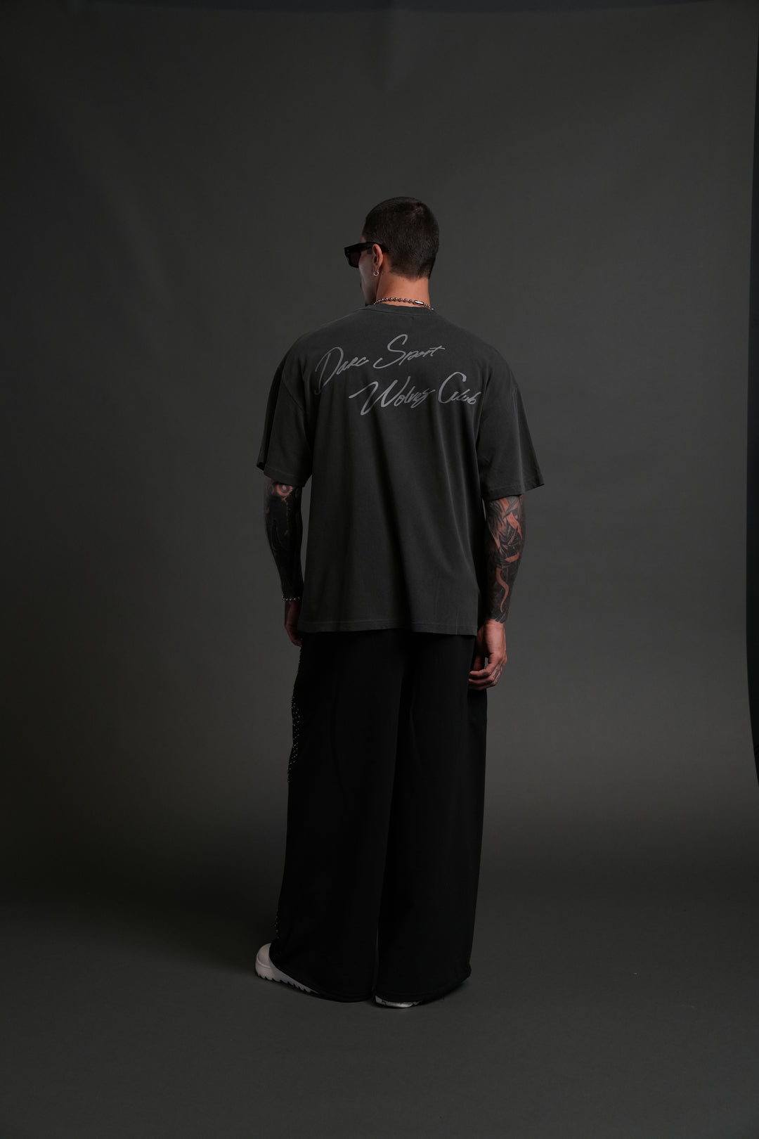 Wolves Club FRVR Unisex "Premium" Oversized Tee in Wolf Gray