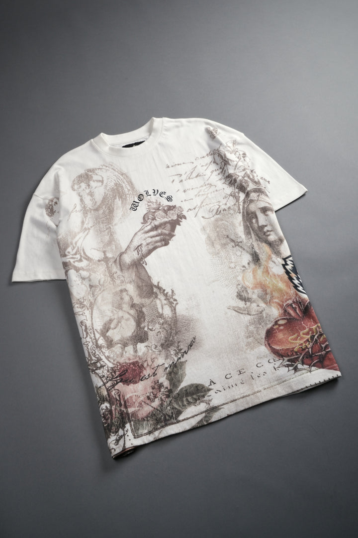 Heart of Thorns Premium Oversized Tee in Cream