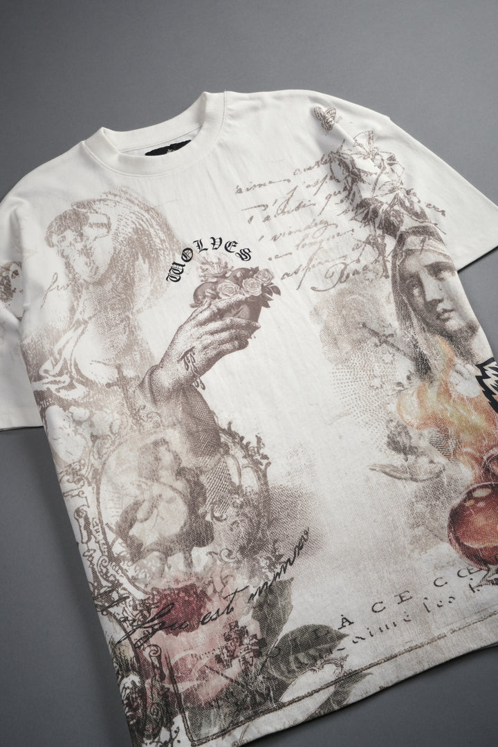 Heart of Thorns Premium Oversized Tee in Cream