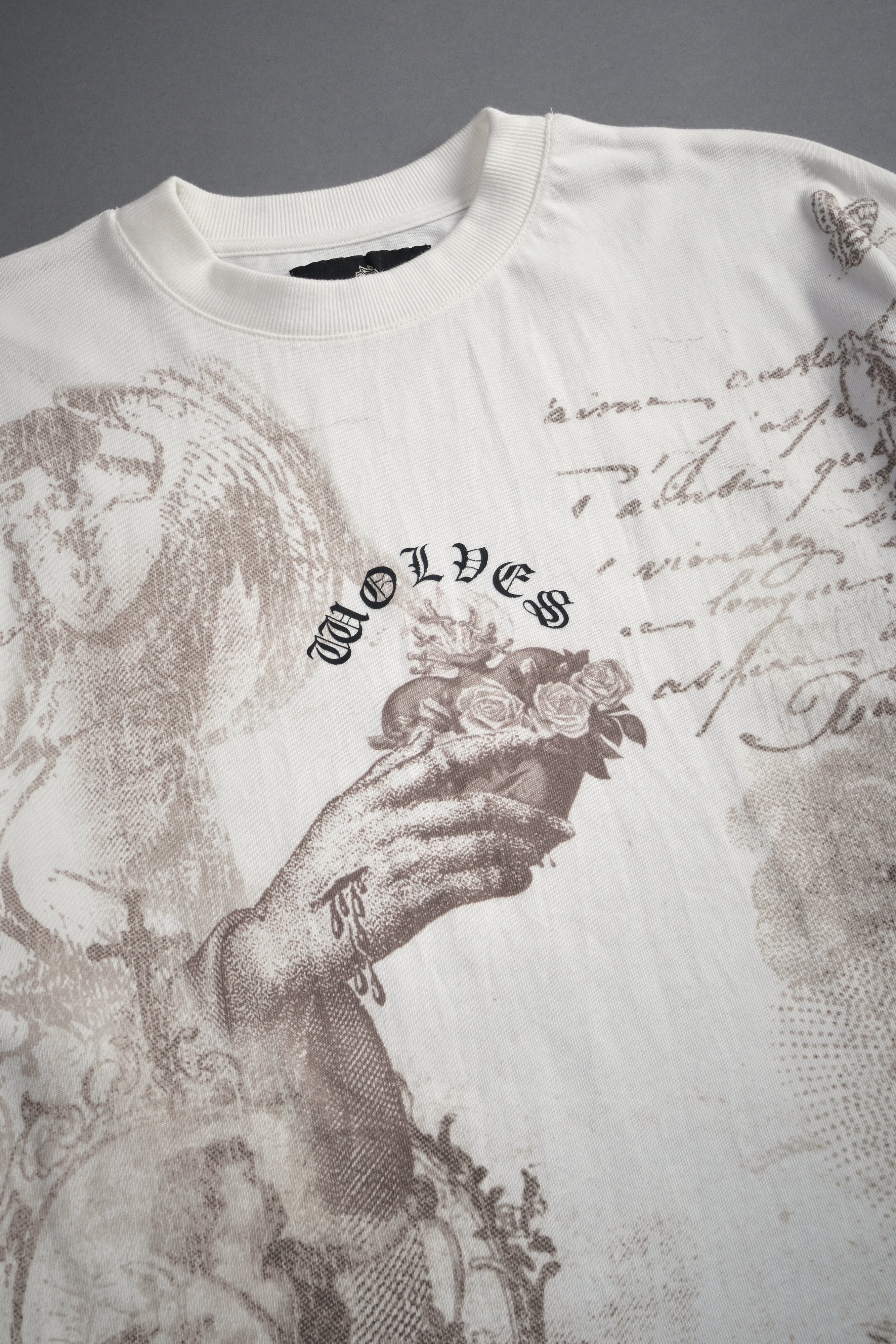 Heart of Thorns Premium Oversized Tee in Cream