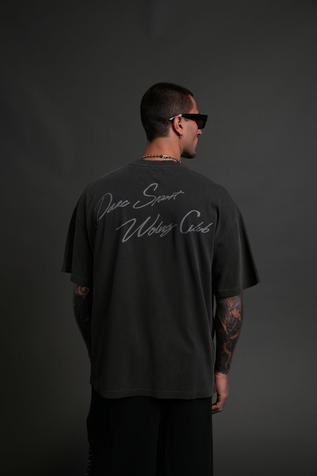 Wolves Club FRVR Unisex "Premium" Oversized Tee in Wolf Gray