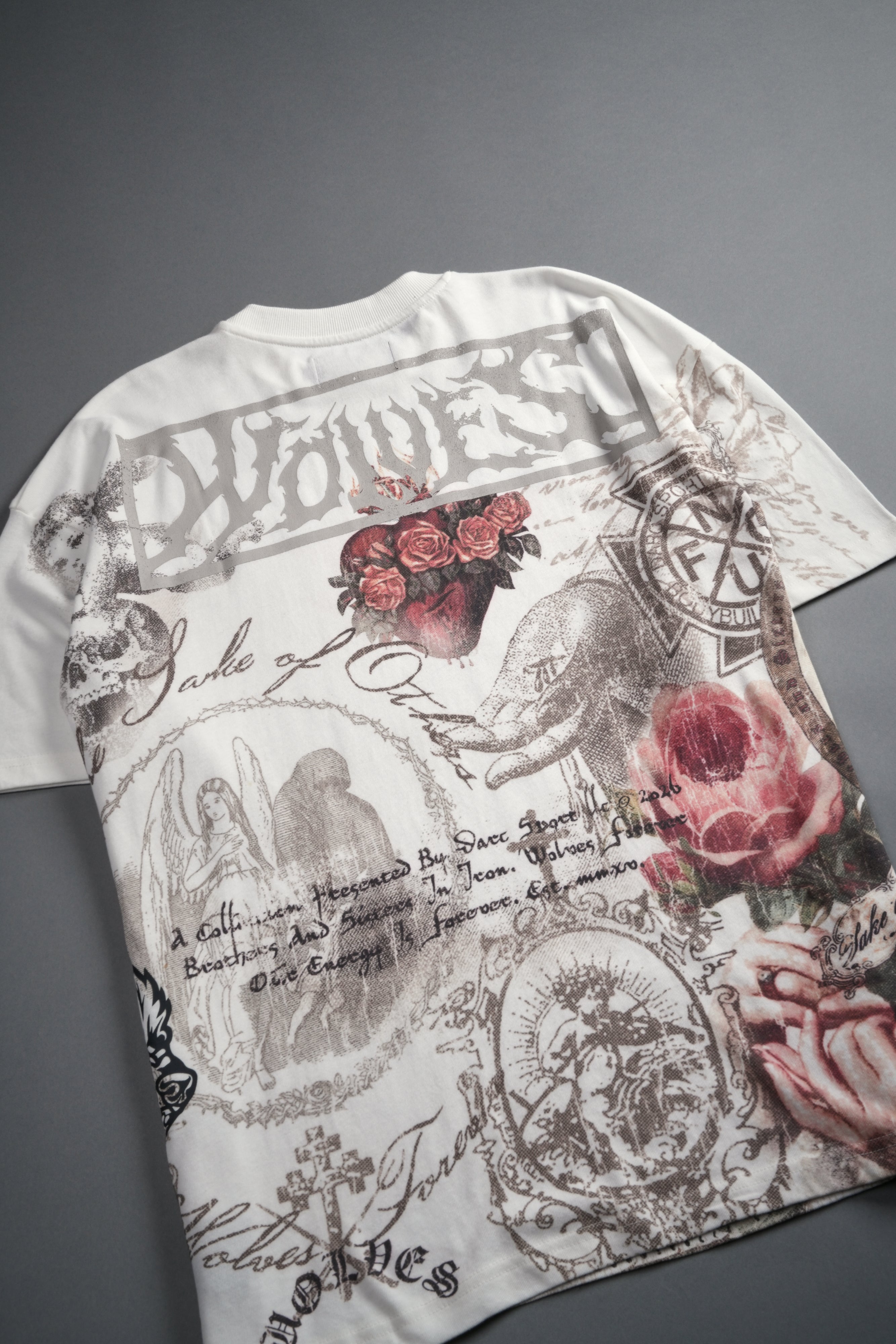Heart of Thorns Premium Oversized Tee in Cream