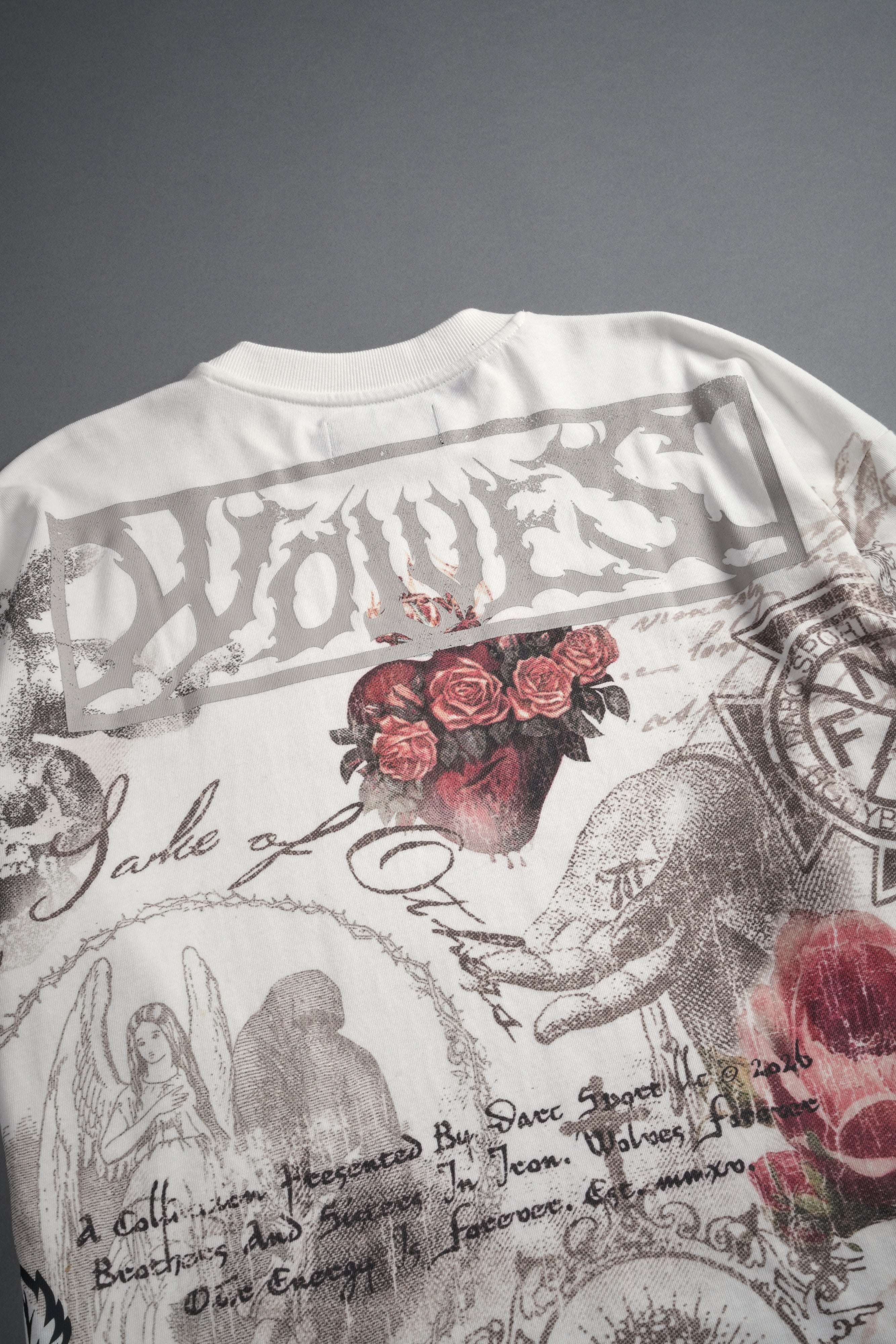 Heart of Thorns Premium Oversized Tee in Cream