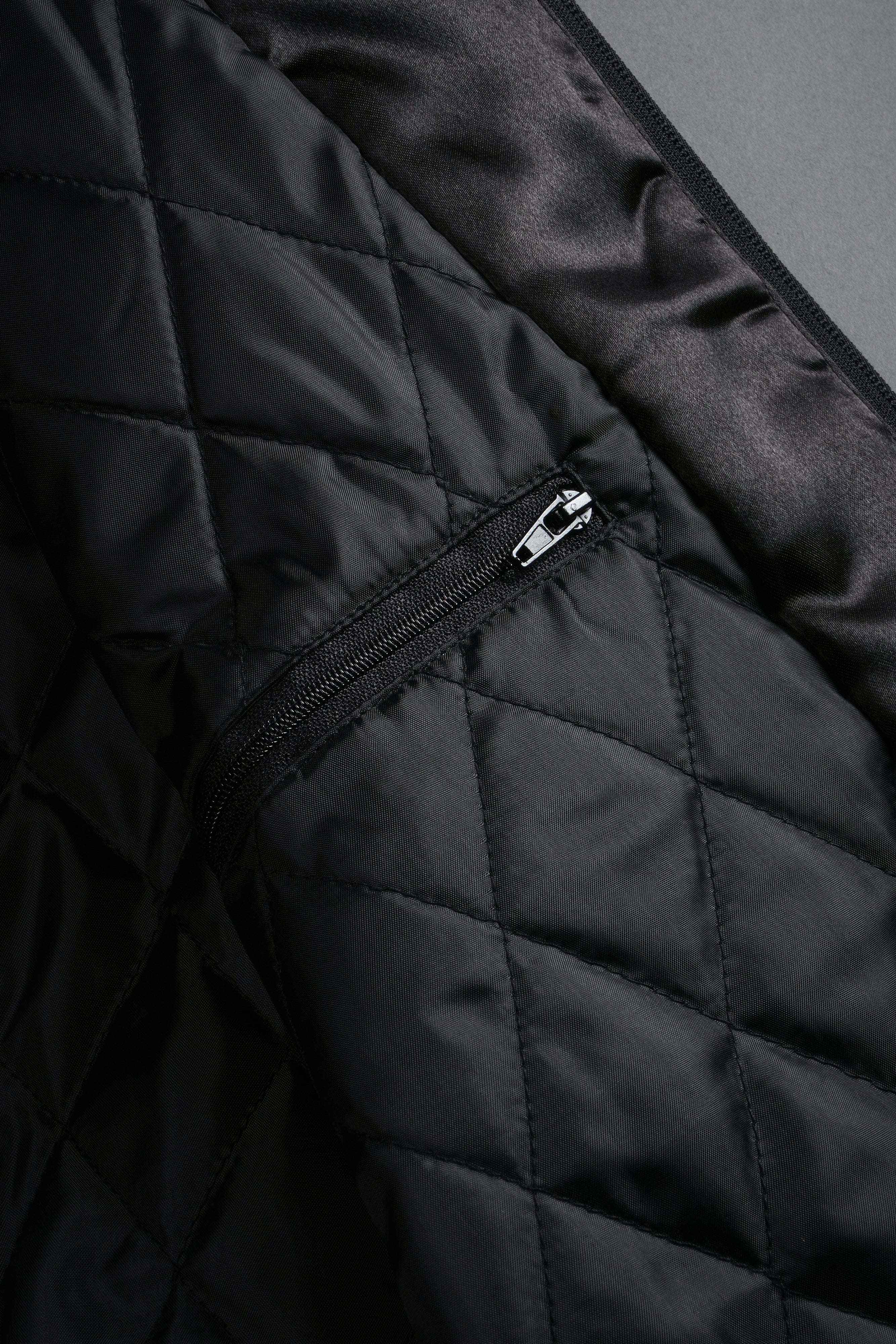 Last Love Unisex Cropped Satin Bomber Jacket in Black