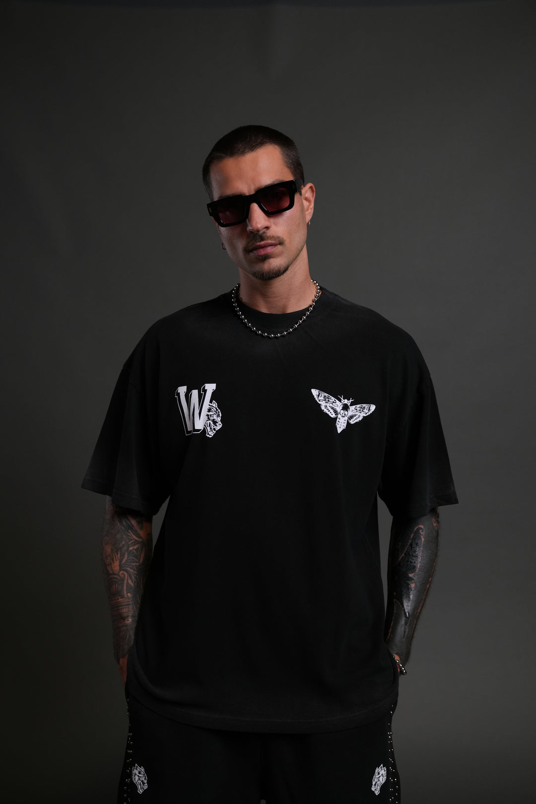 Fight Cancer 2025 "Premium" Oversized Tee in Black Drift Wash