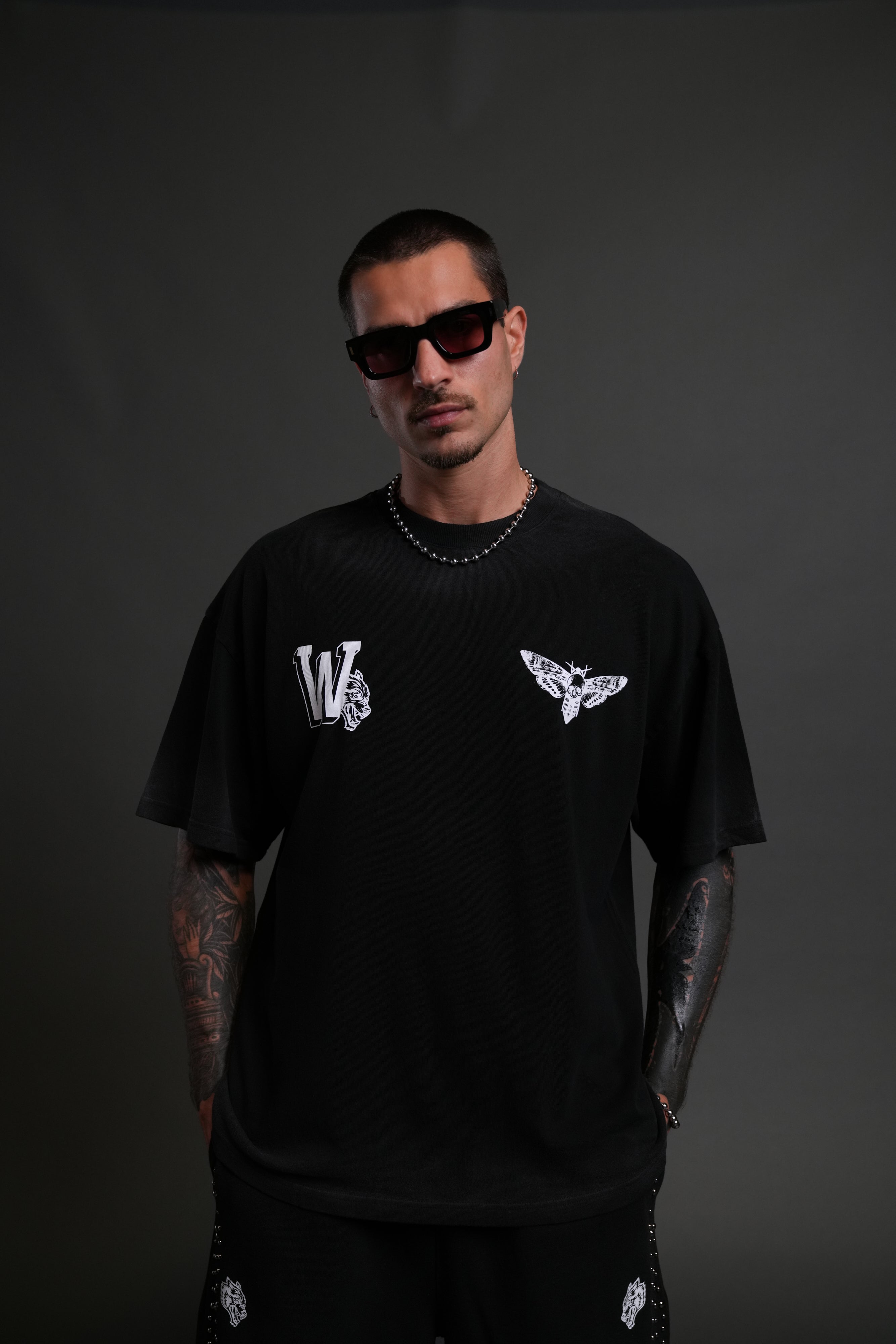 Fight Cancer 2025 "Premium" Oversized Tee in Black Drift Wash