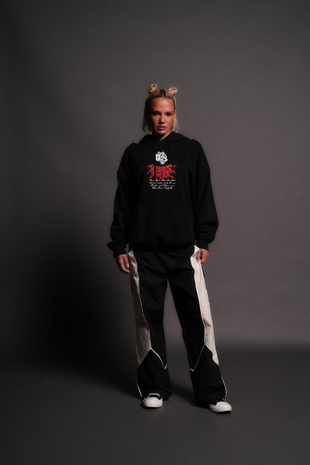 Jack Hammer "Grunge" Hoodie in Black