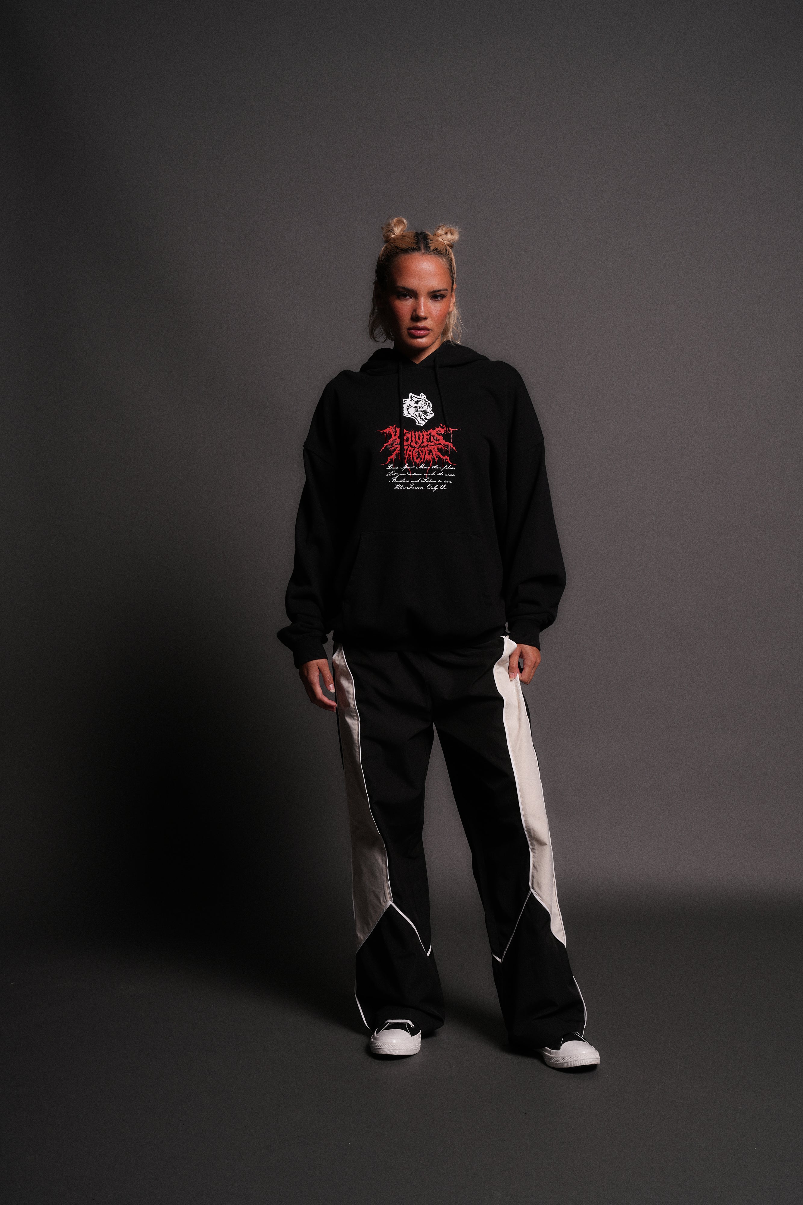 Jack Hammer "Grunge" Hoodie in Black