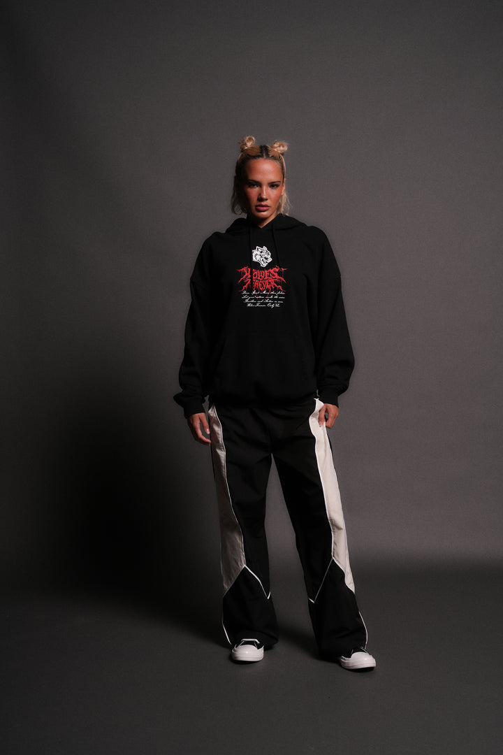 Jack Hammer "Grunge" Hoodie in Black