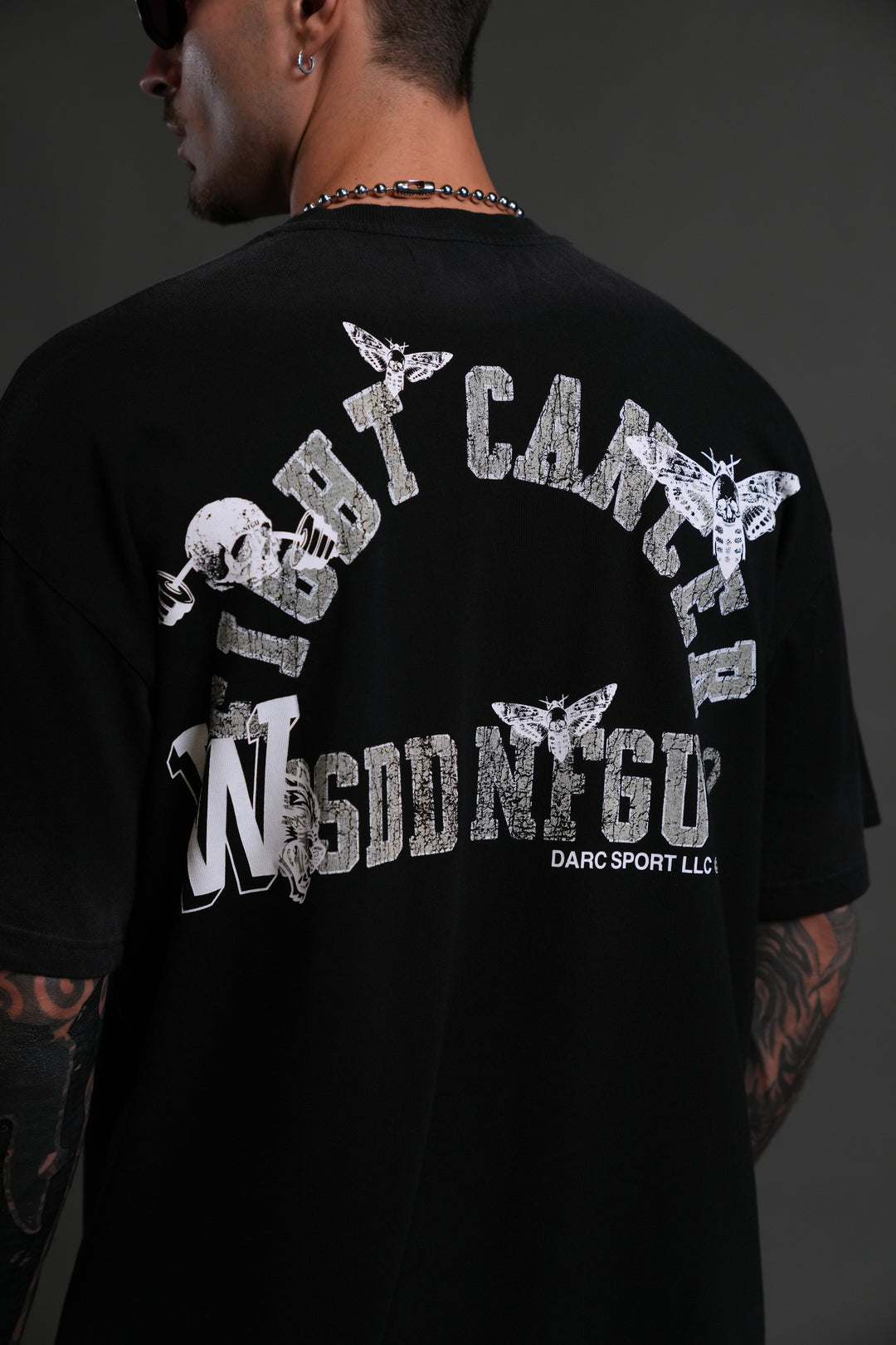 Fight Cancer 2025 "Premium" Oversized Tee in Black Drift Wash