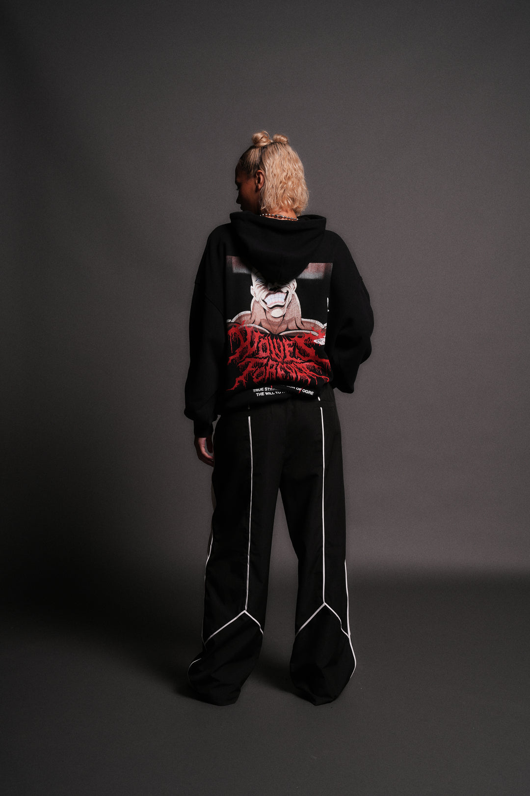 Jack Hammer "Grunge" Hoodie in Black