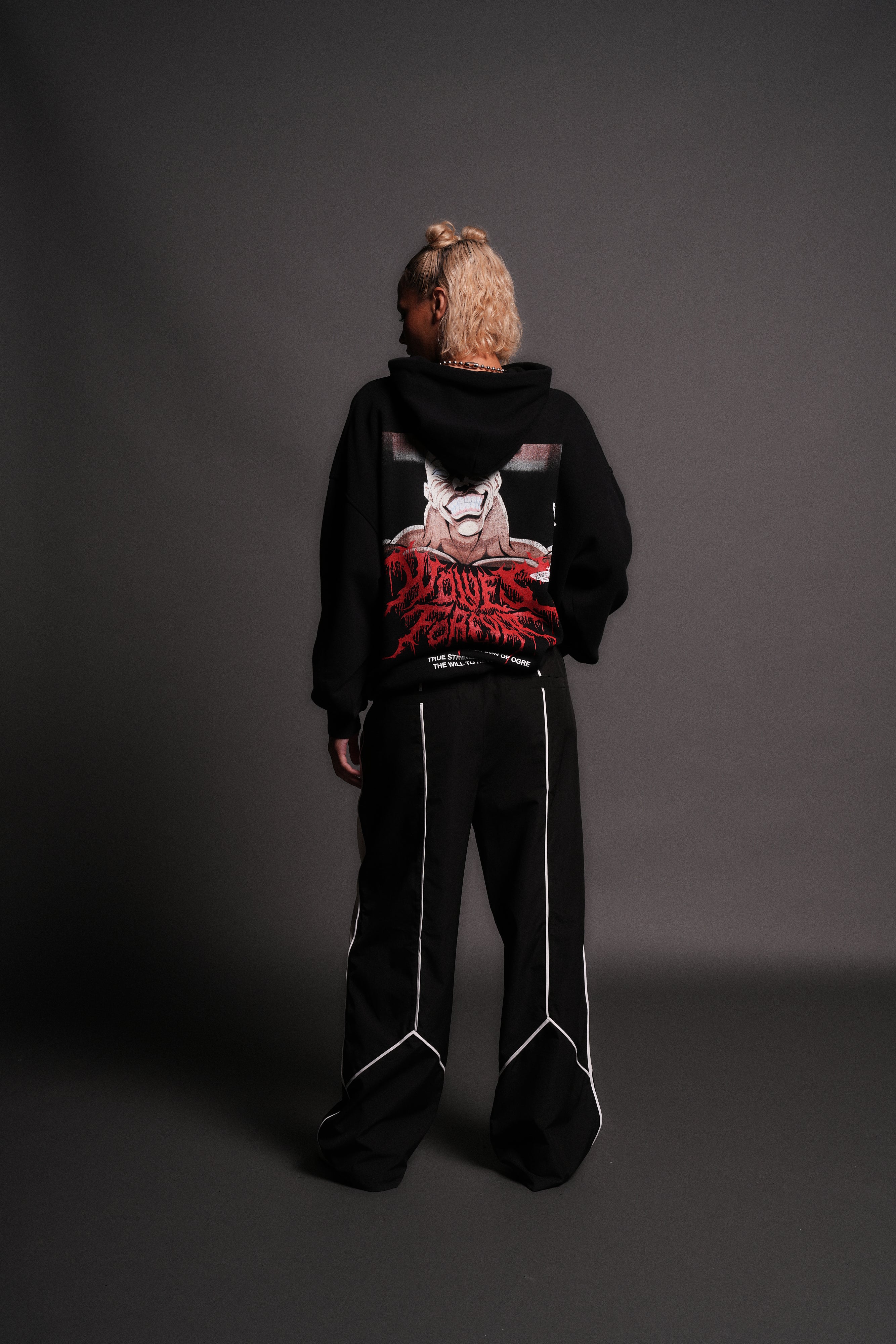 Jack Hammer "Grunge" Hoodie in Black