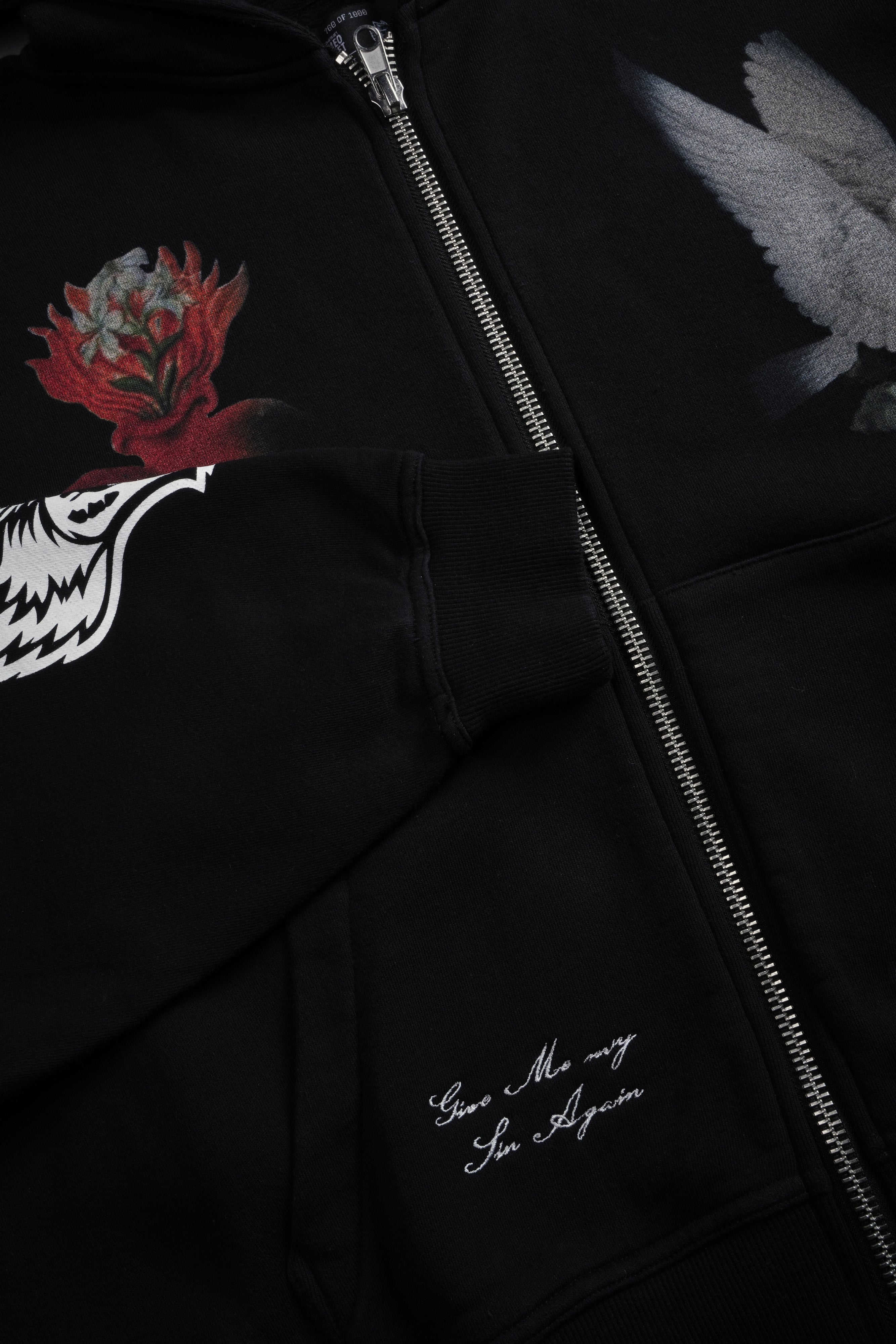 Doomed Love Vex Double Zip Hoodie in Black – DarcSport