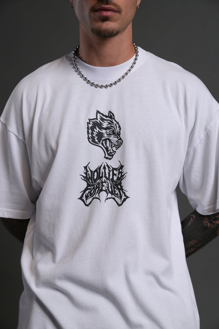 Metal Camo "Premium" Oversized Tee in White