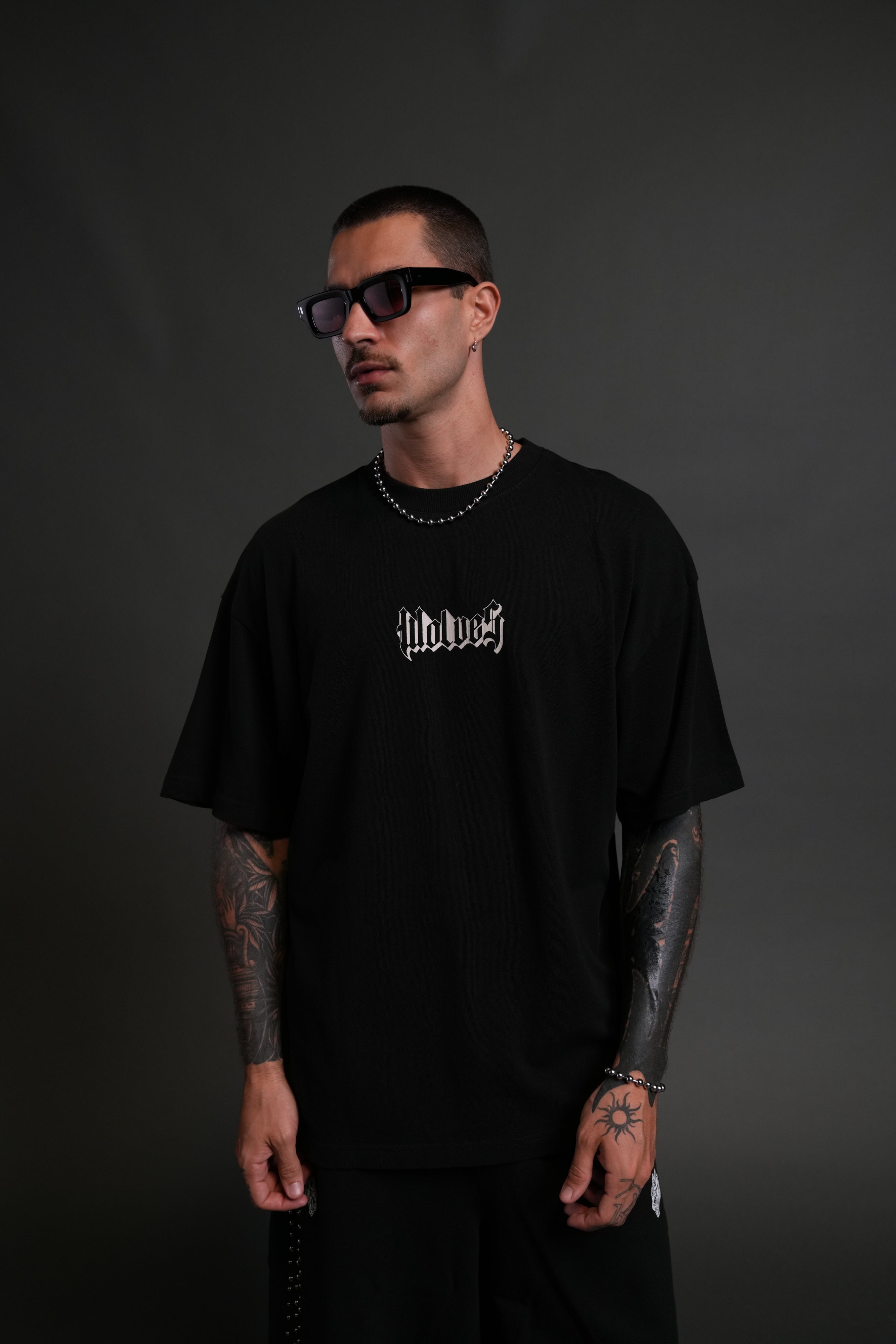 SSDDNFGU Hesh Unisex "Premium" Oversized Tee in Black