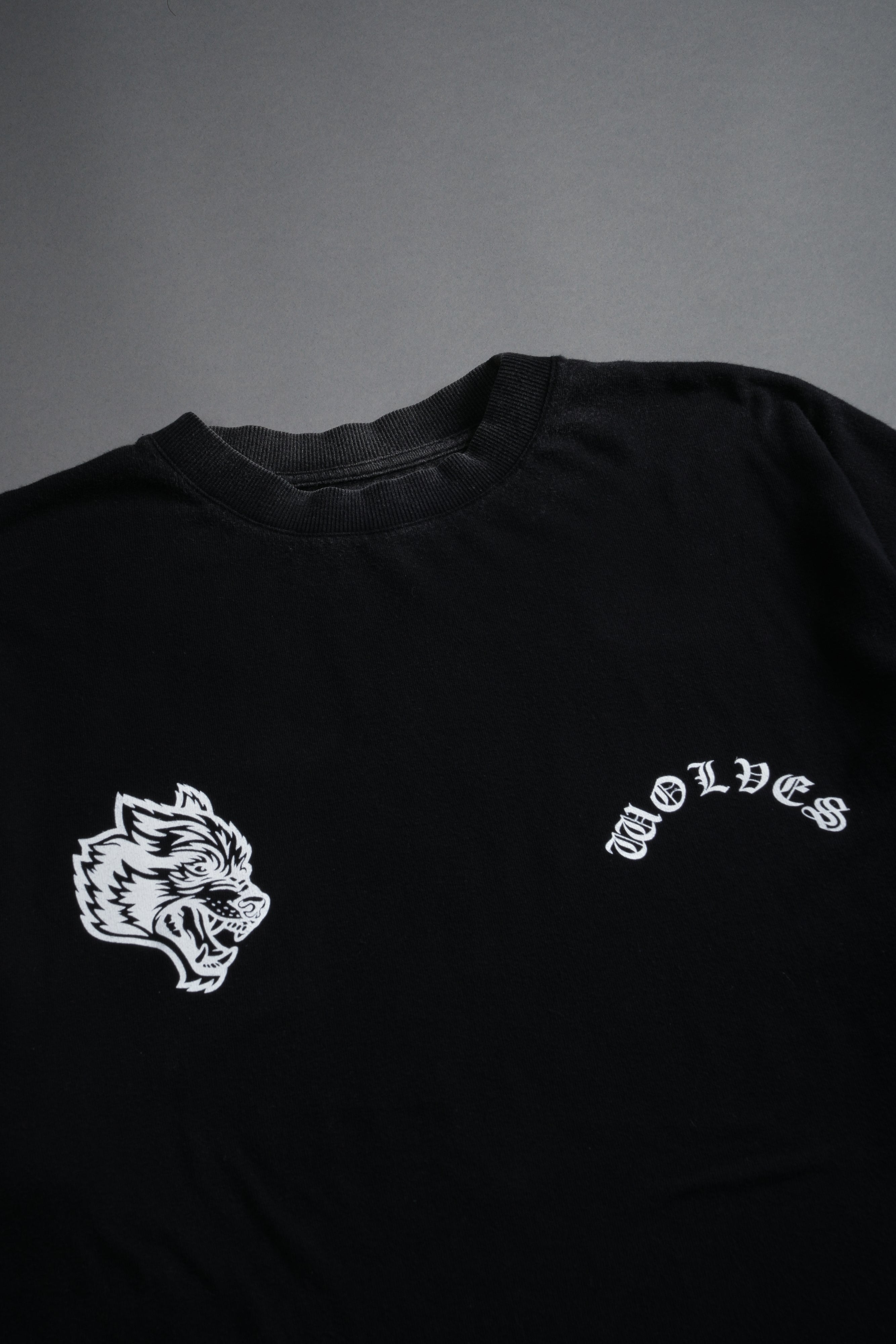 Crossed Hearts Premium Oversized Tee in Black