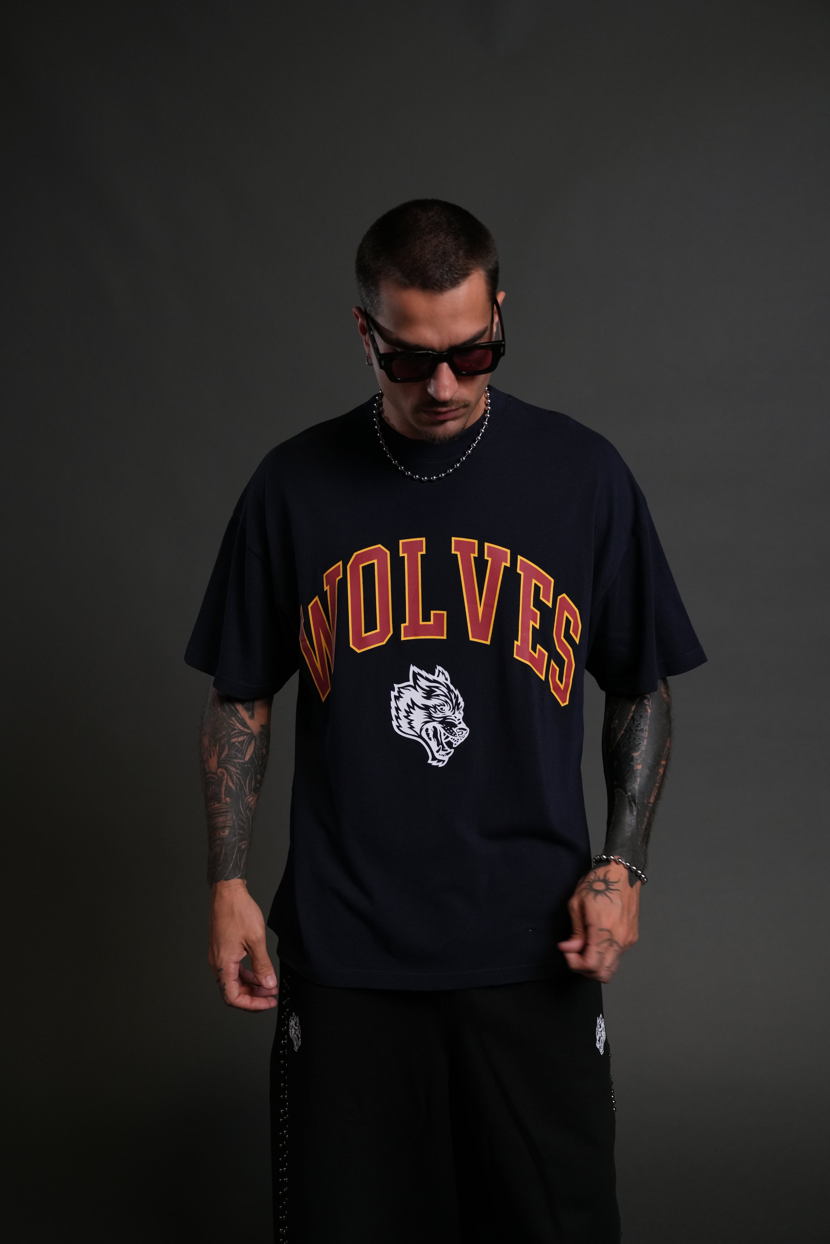 Loyalty "Premium" Oversized Tee in Navy