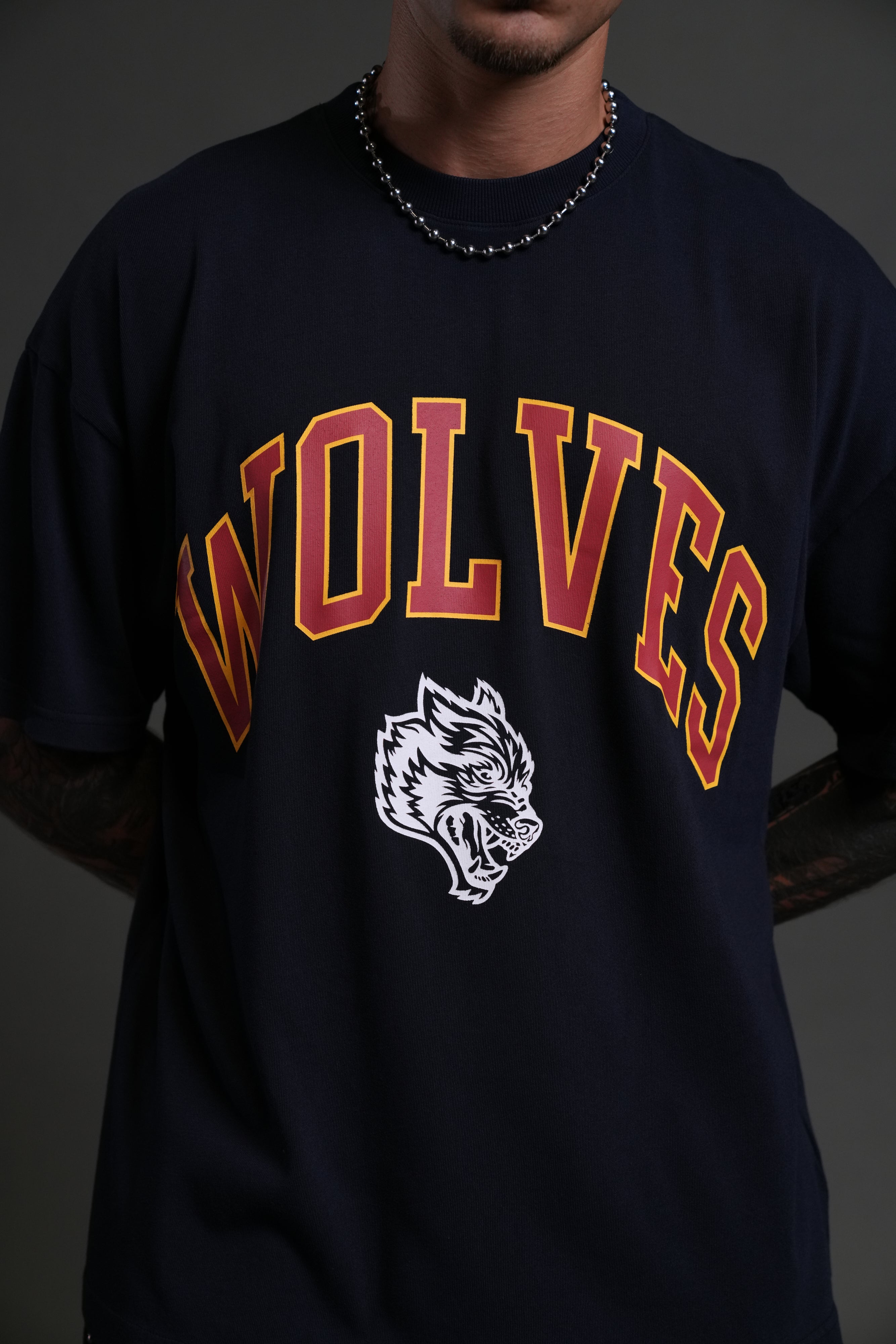 Loyalty "Premium" Oversized Tee in Navy