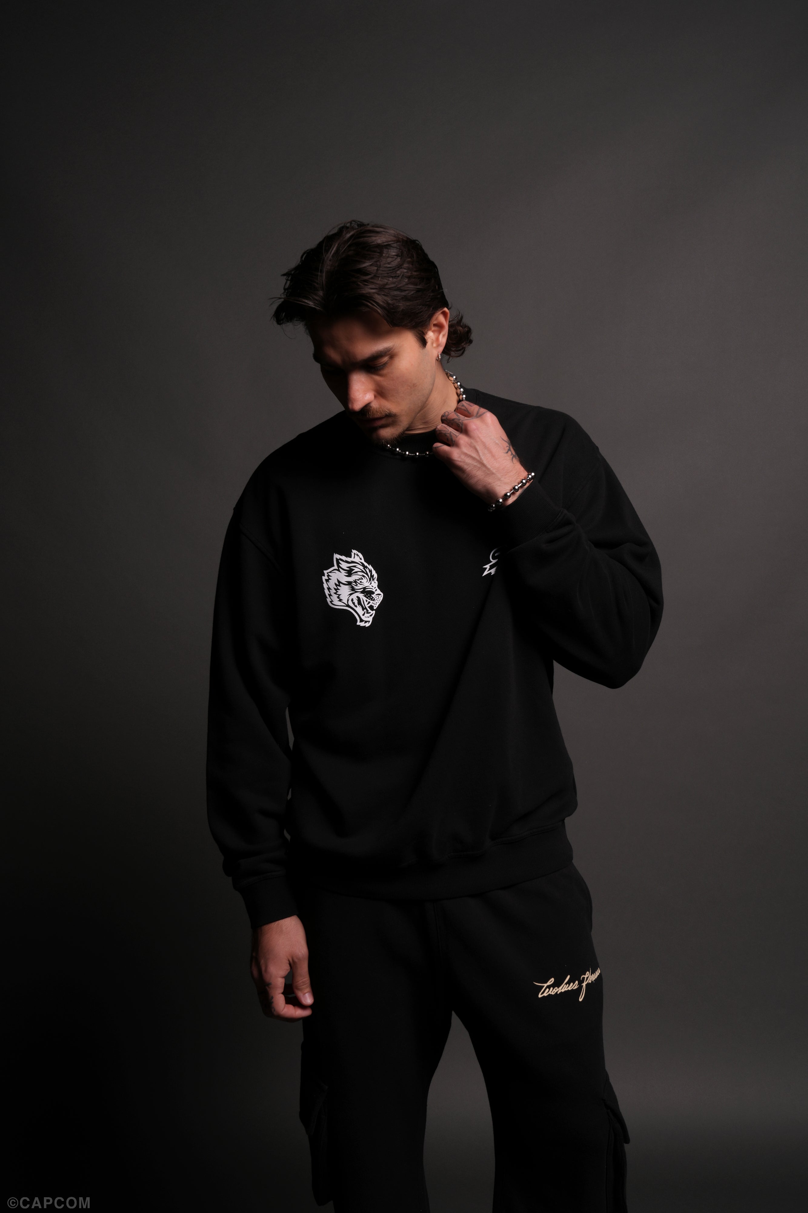 Final Boss Unisex London Crewneck in Black