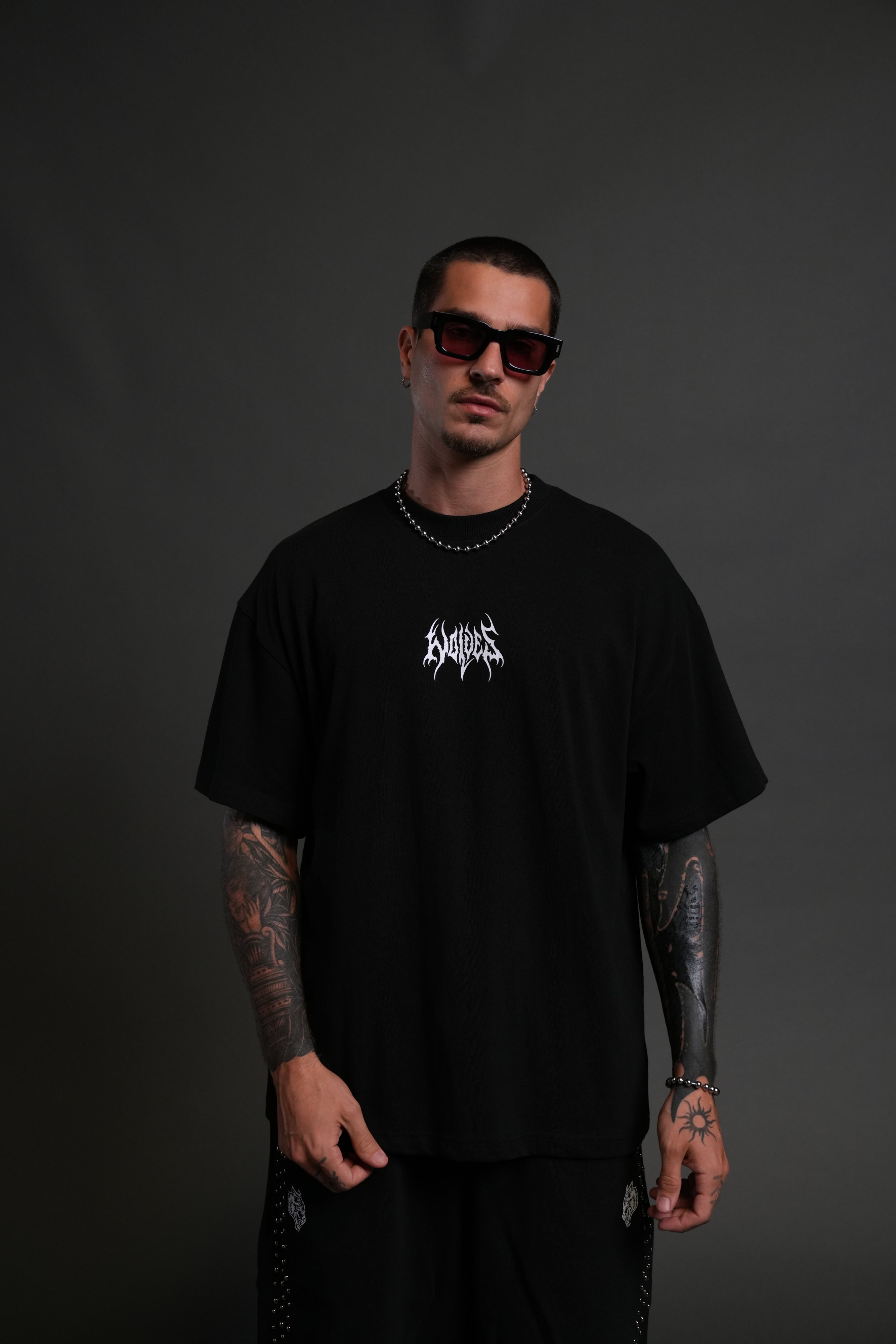 Hesh Core "Premium" Oversized Tee in Black