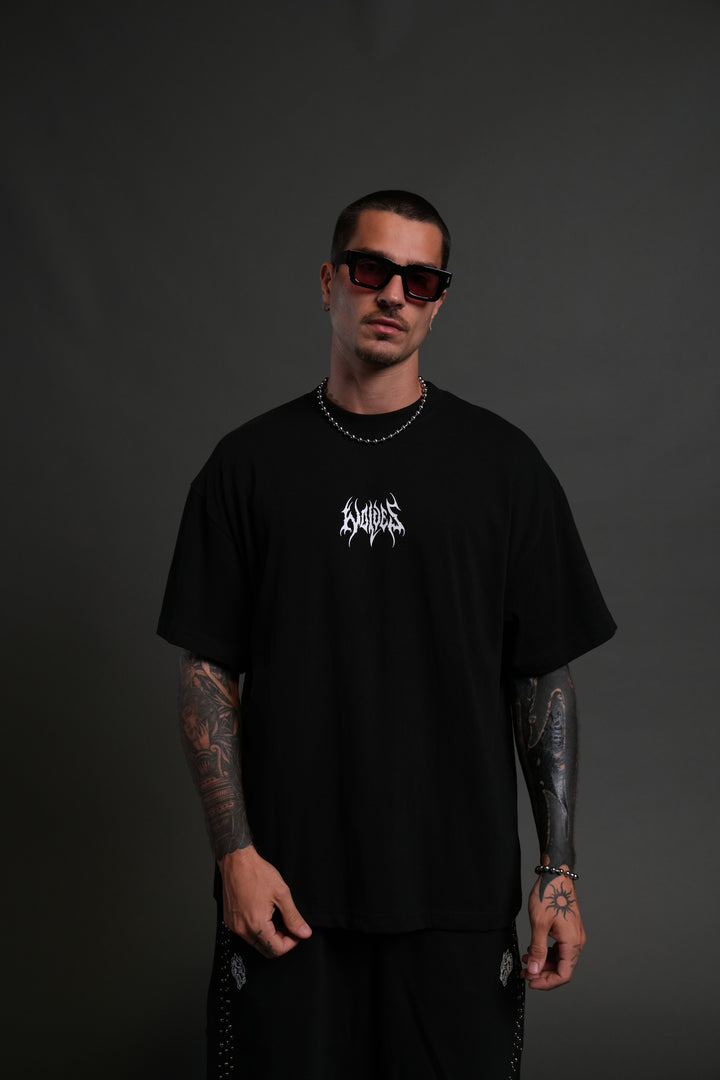 Hesh Core "Premium" Oversized Tee in Black