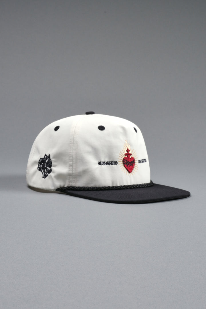 Doomed Love Paradise Hat in Cream/Black