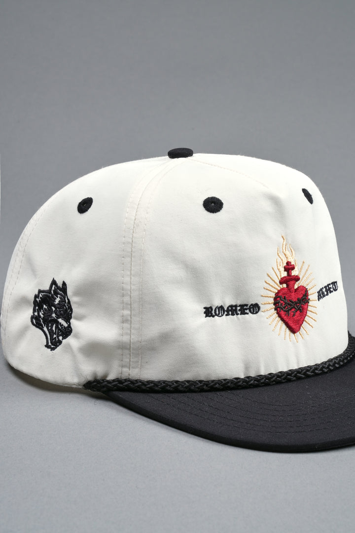 Doomed Love Paradise Hat in Cream/Black