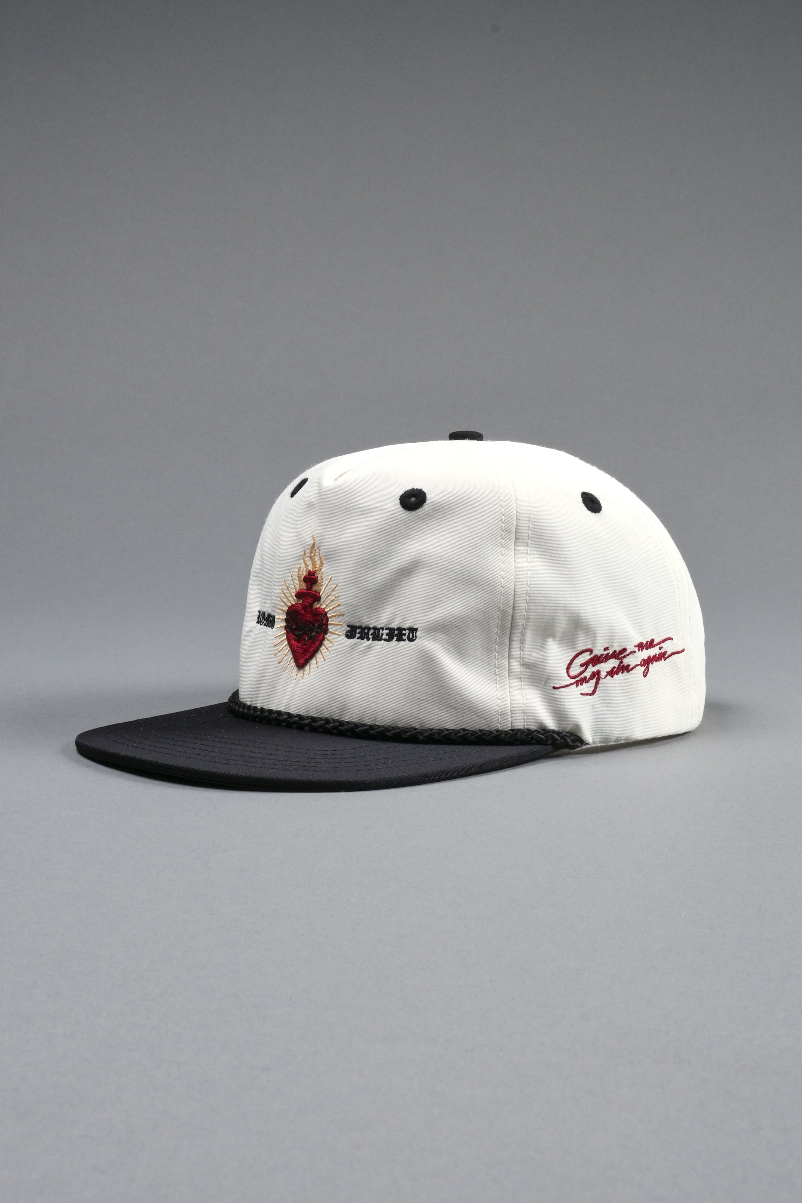 Doomed Love Paradise Hat in Cream/Black