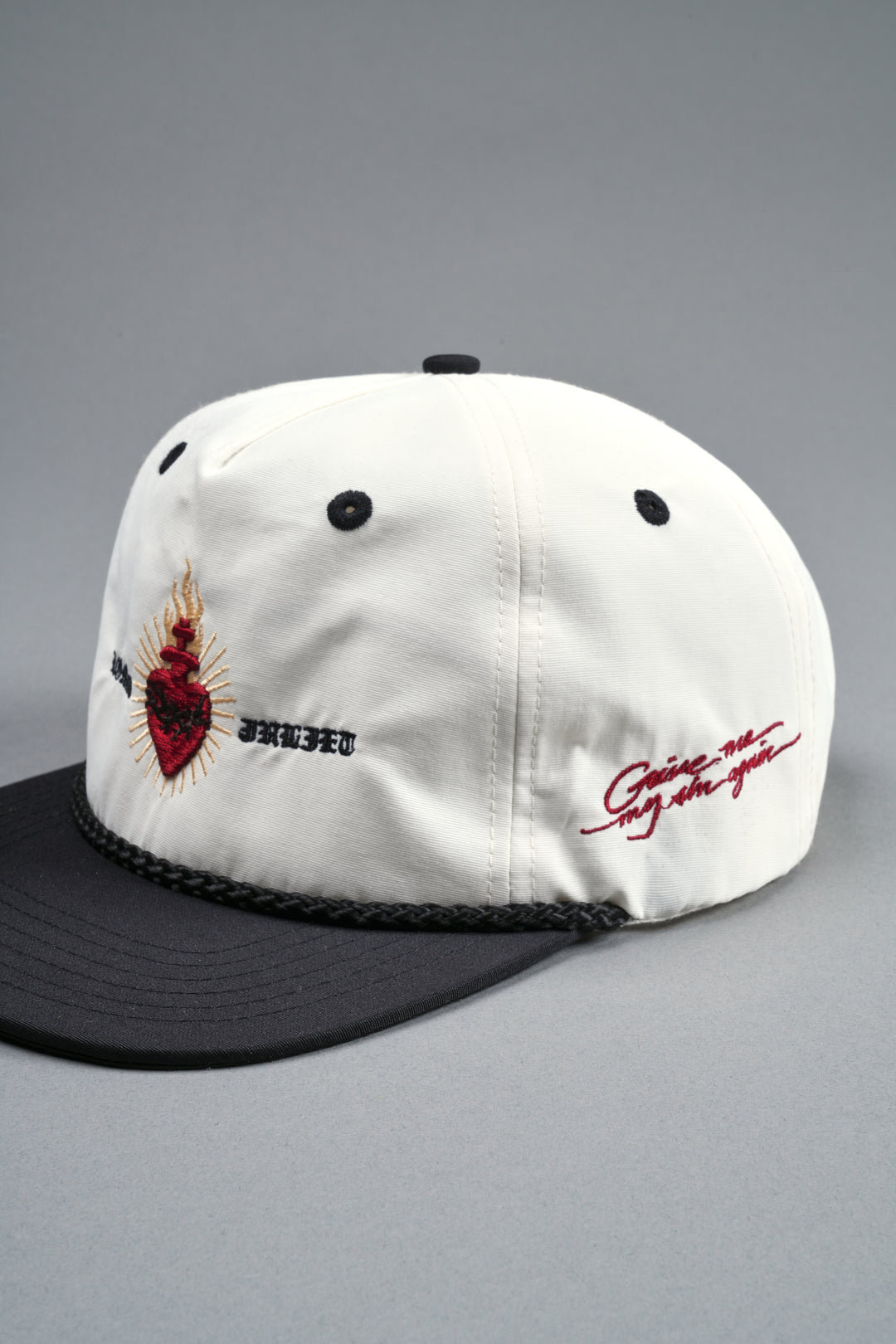 Doomed Love Paradise Hat in Cream/Black