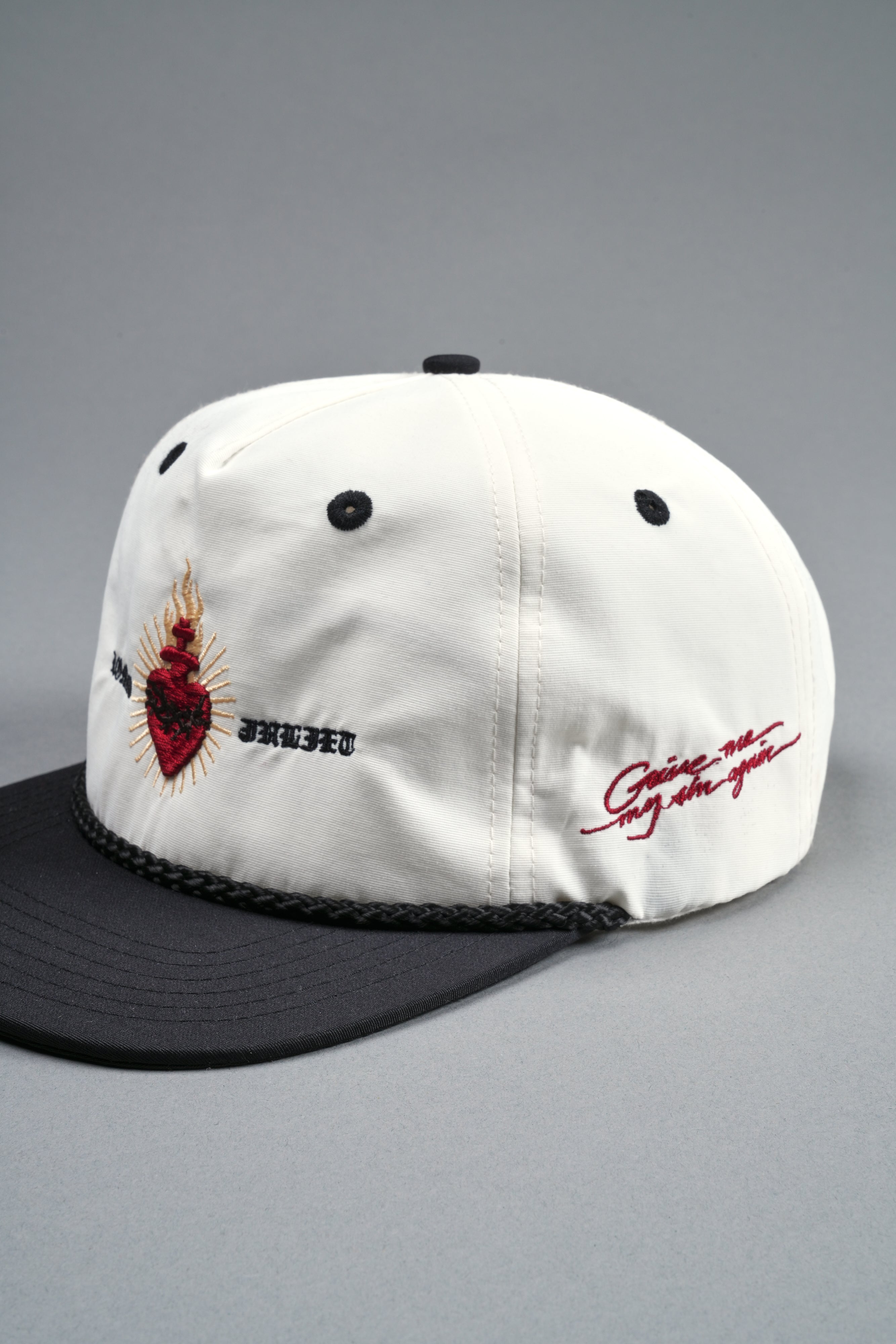 Doomed Love Paradise Hat in Cream/Black