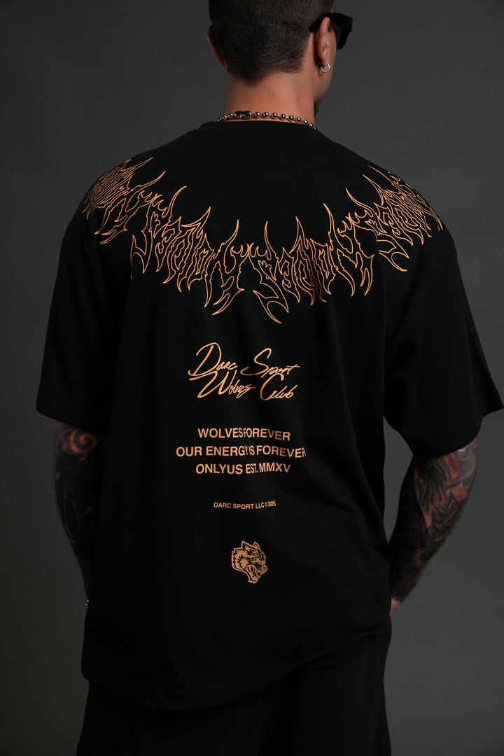 Hesh Core "Premium" Oversized Tee in Black