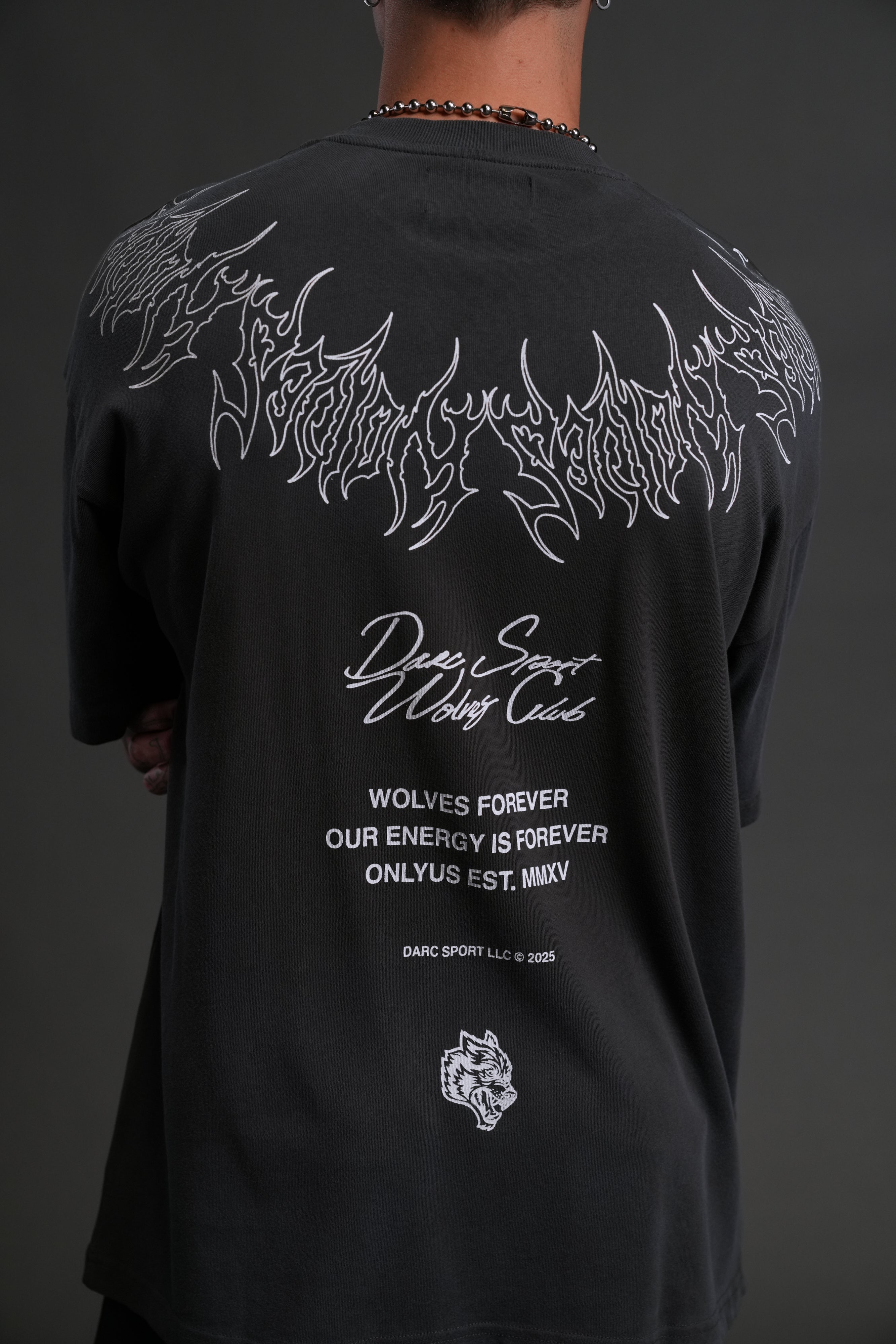 Hesh Core "Premium" Oversized Tee in Wolf Gray Dawn Sun Fade