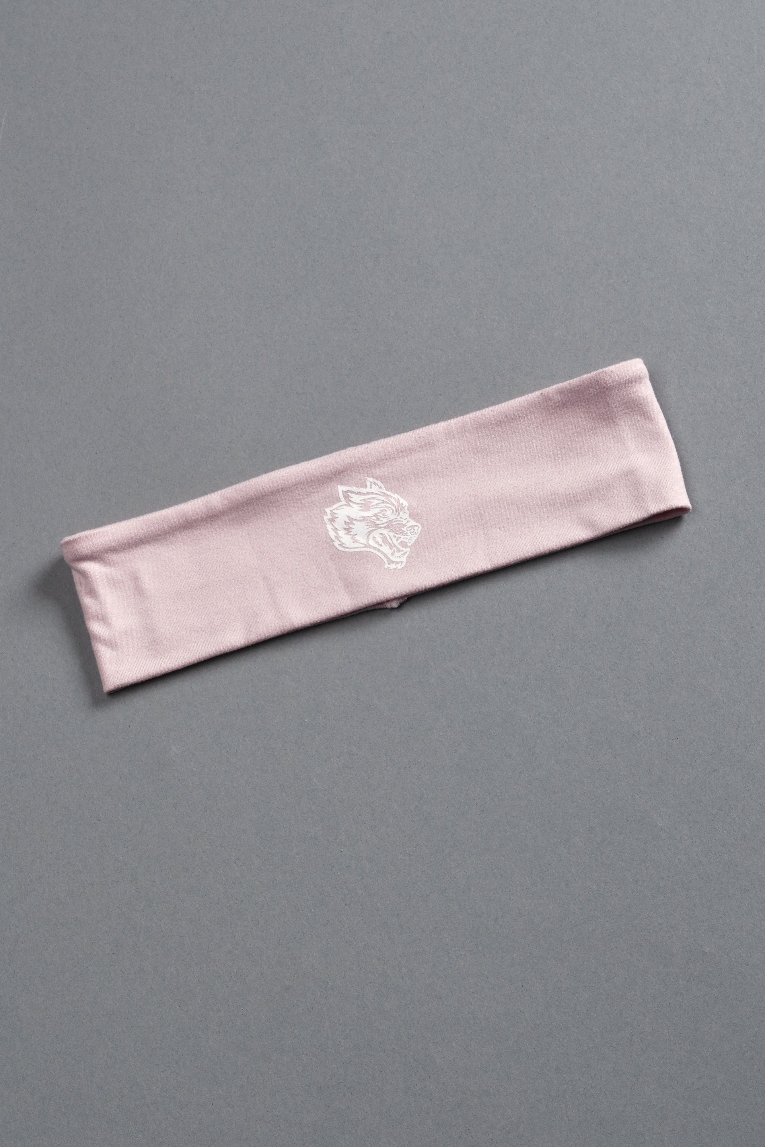 Wolf Head Wide Headband in Warm Blush