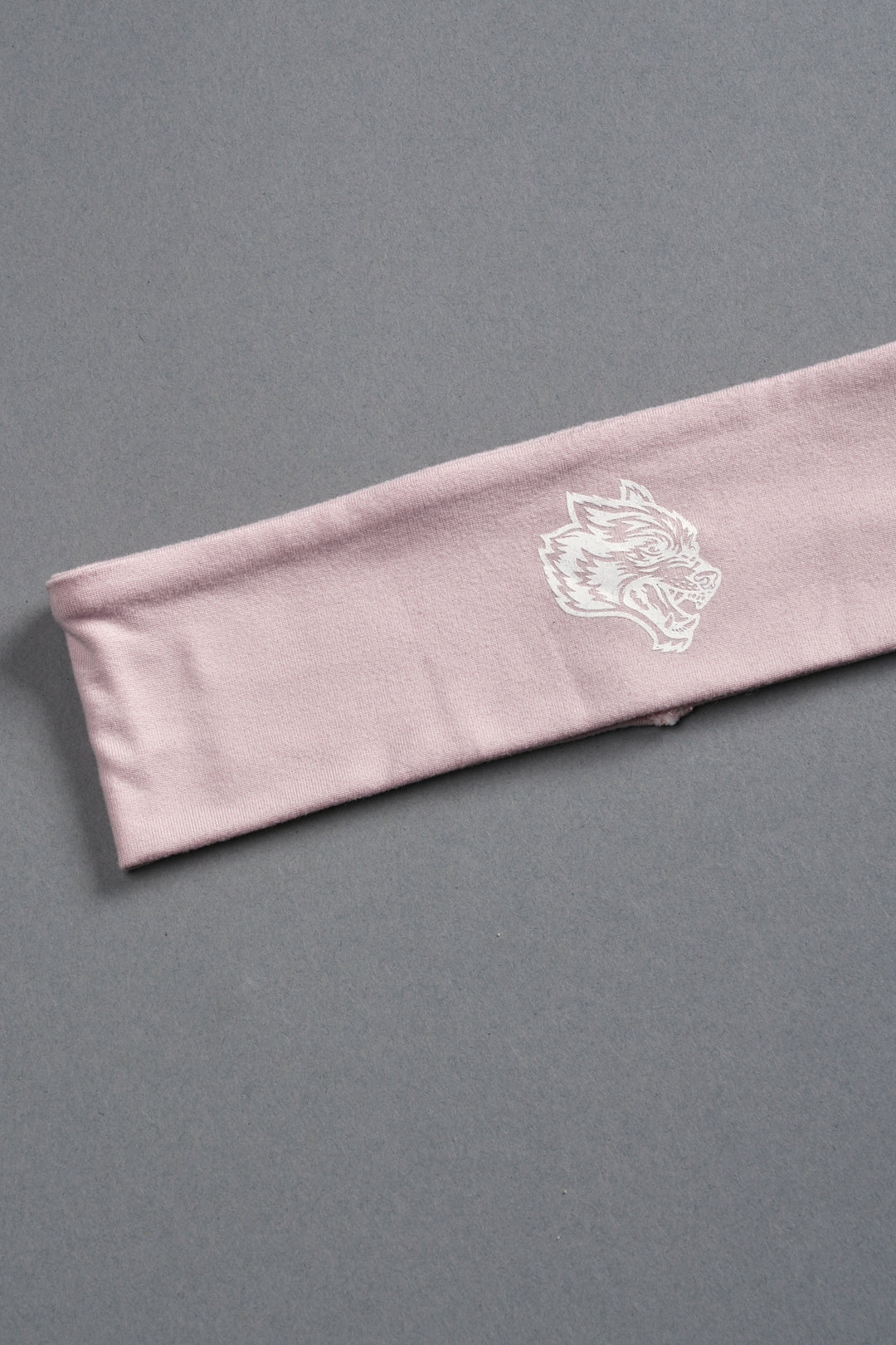 Wolf Head Wide Headband in Warm Blush