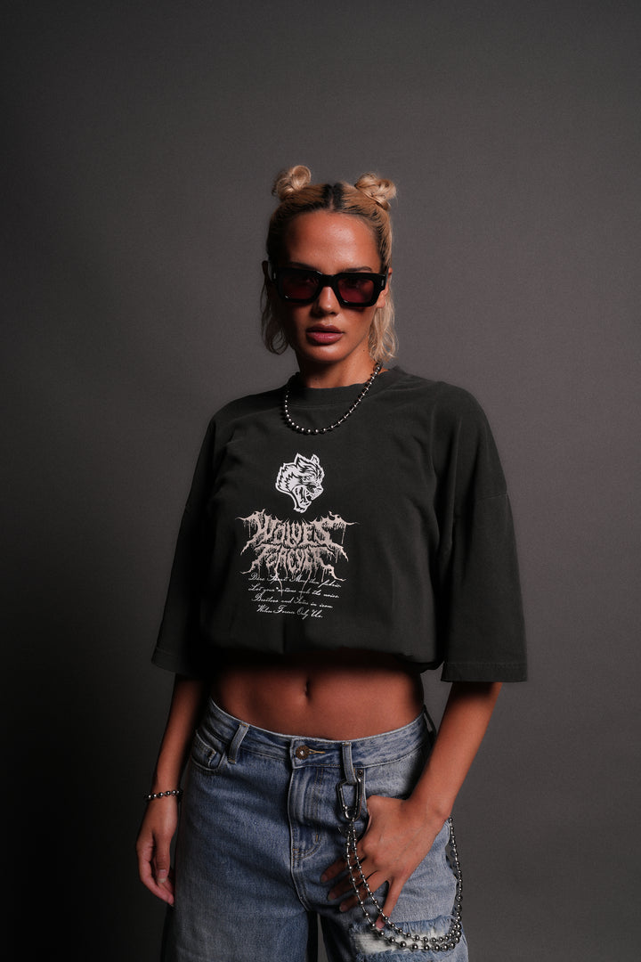 Jack Hammer "Premium" Oversized Tee in Wolf Gray