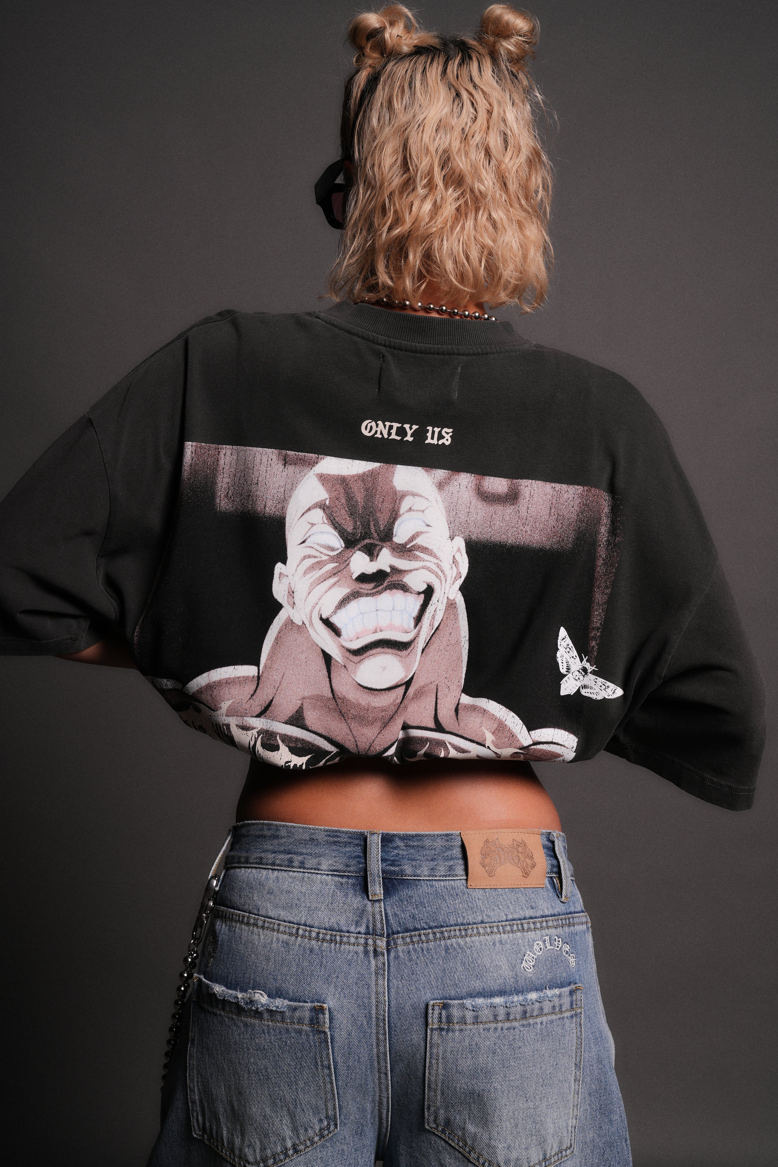 Jack Hammer "Premium" Oversized Tee in Wolf Gray