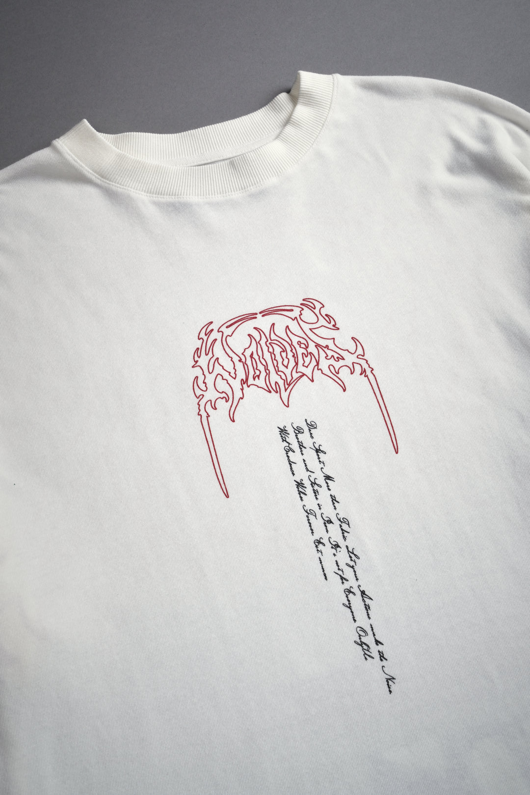 Ant King "Premium" Oversized Tee in Cream