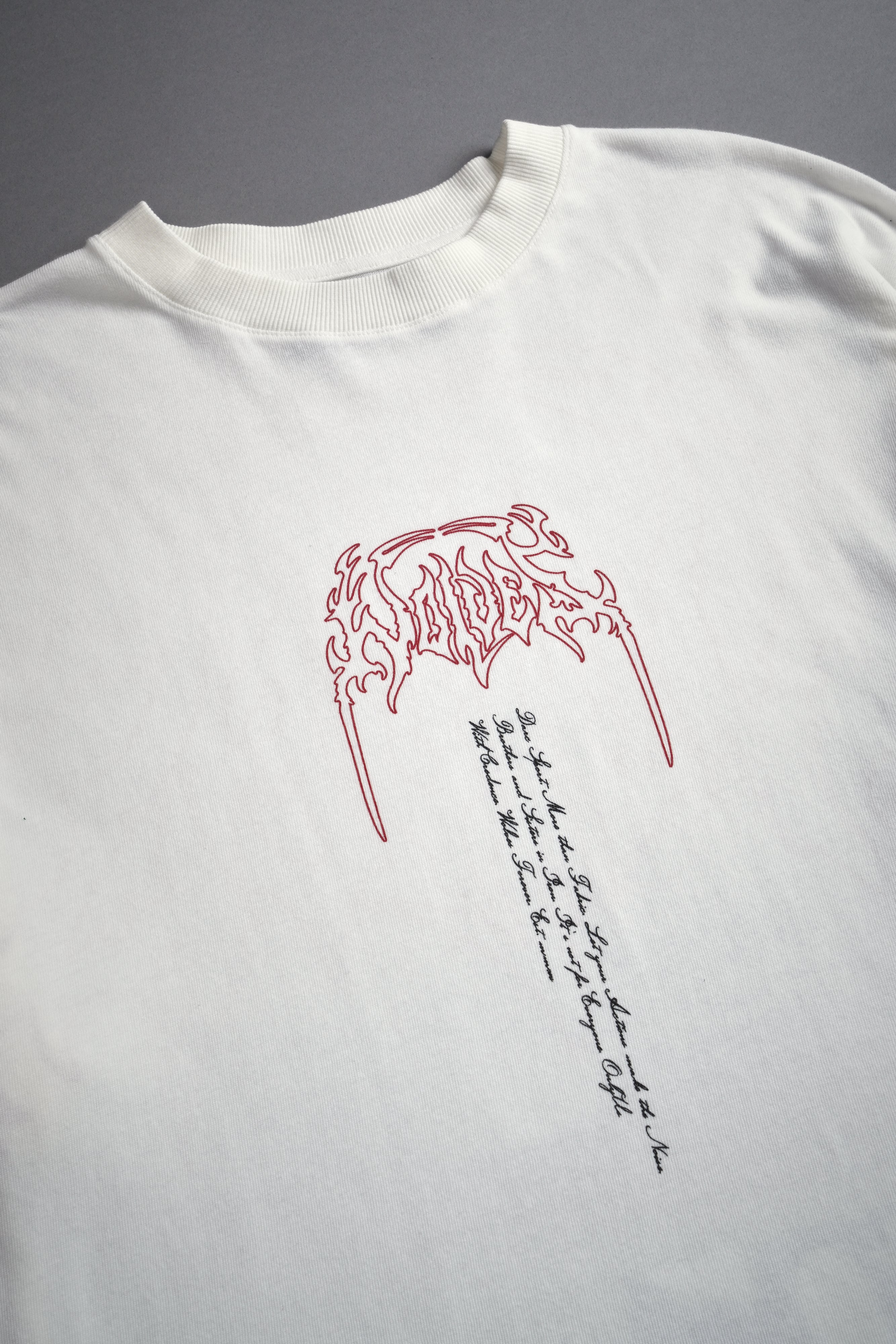 Ant King "Premium" Oversized Tee in Cream