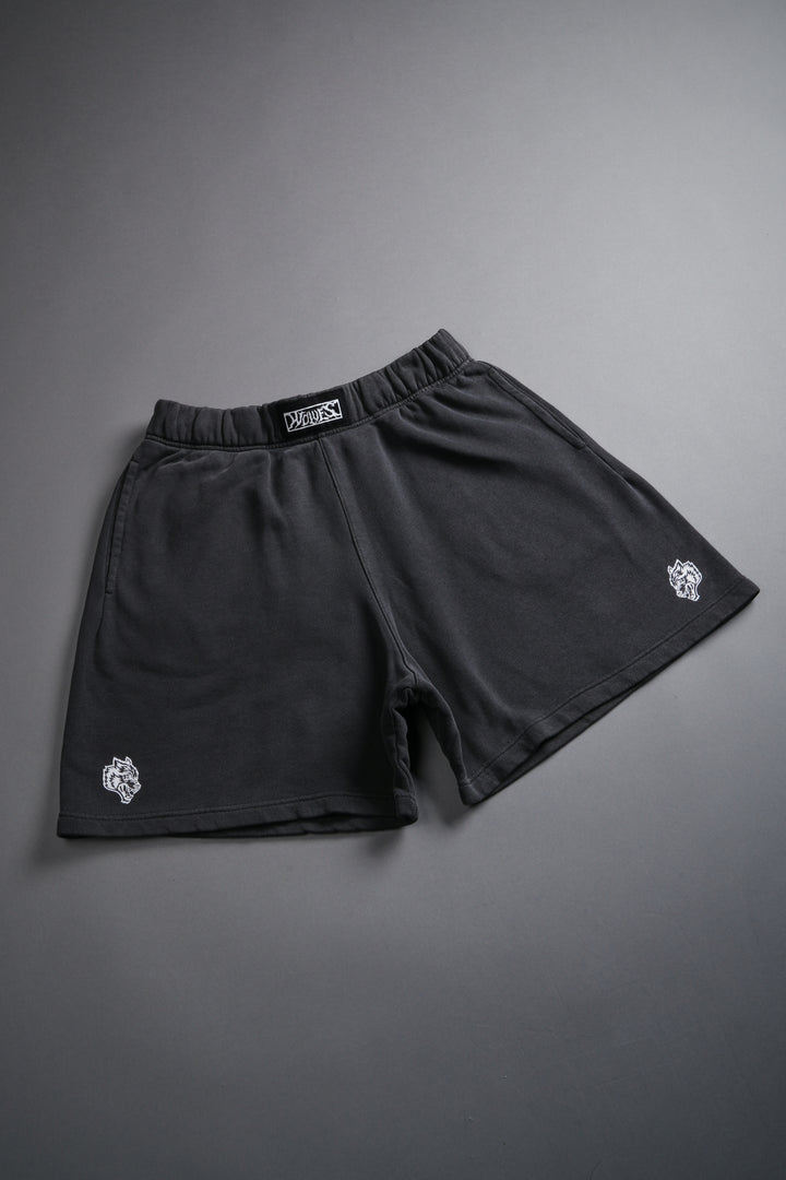 Box Patch Dual Post Lounge Sweat Shorts V2 in Wolf Gray