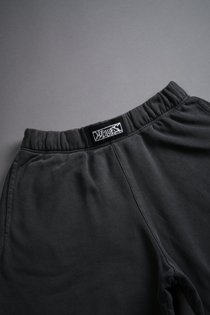 Box Patch Dual Post Lounge Sweat Shorts V2 in Wolf Gray