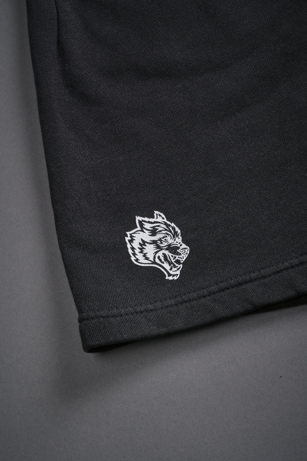 Box Patch Dual Post Lounge Sweat Shorts V2 in Wolf Gray