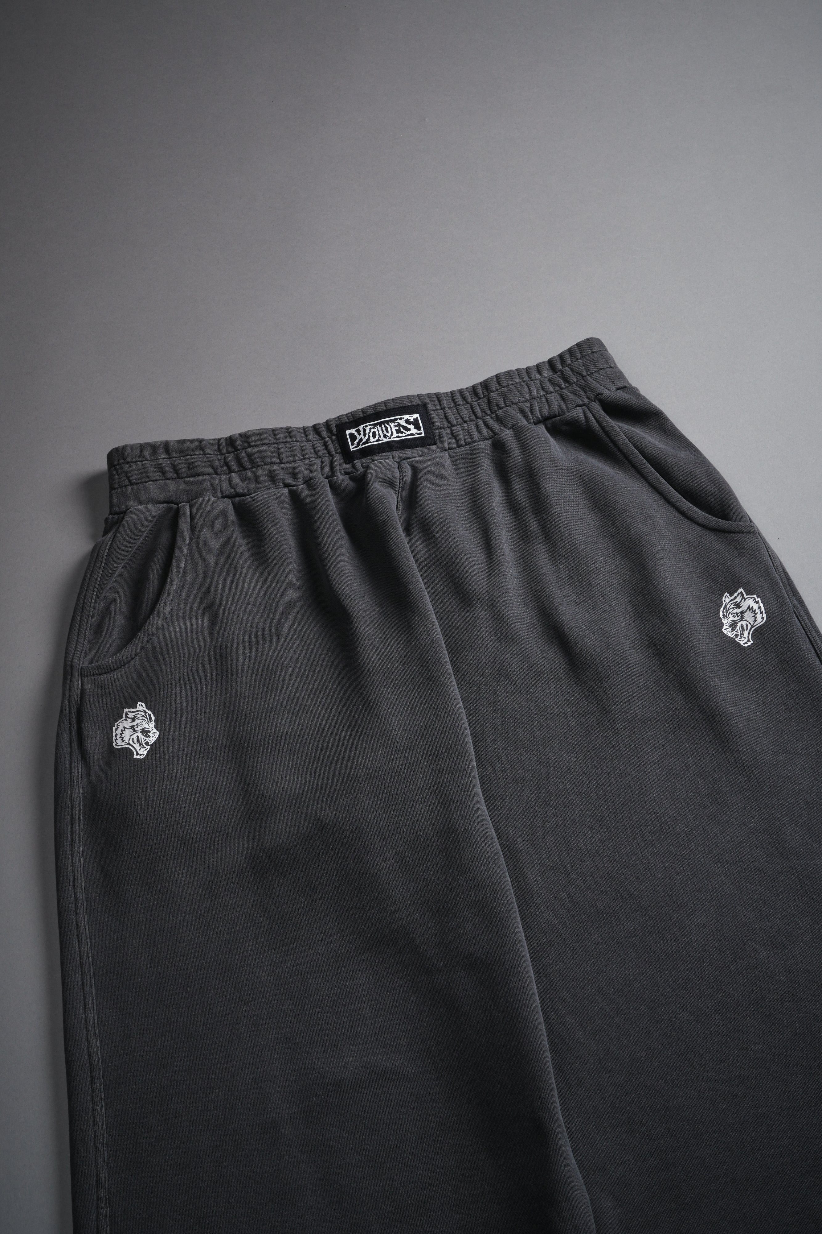 Box Patch Dual Moaty Sweat Pants in Wolf Gray