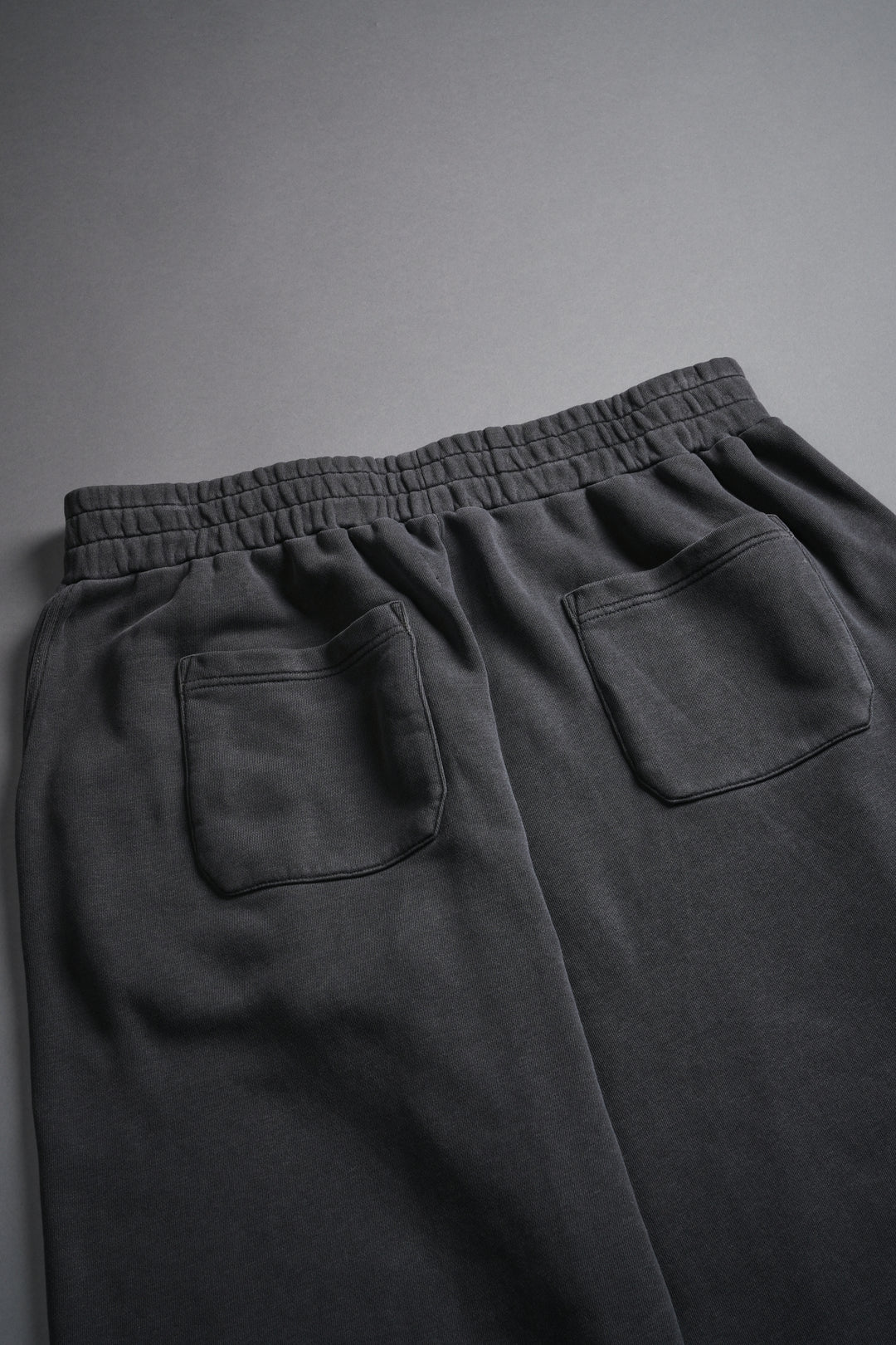 Box Patch Dual Moaty Sweat Pants in Wolf Gray