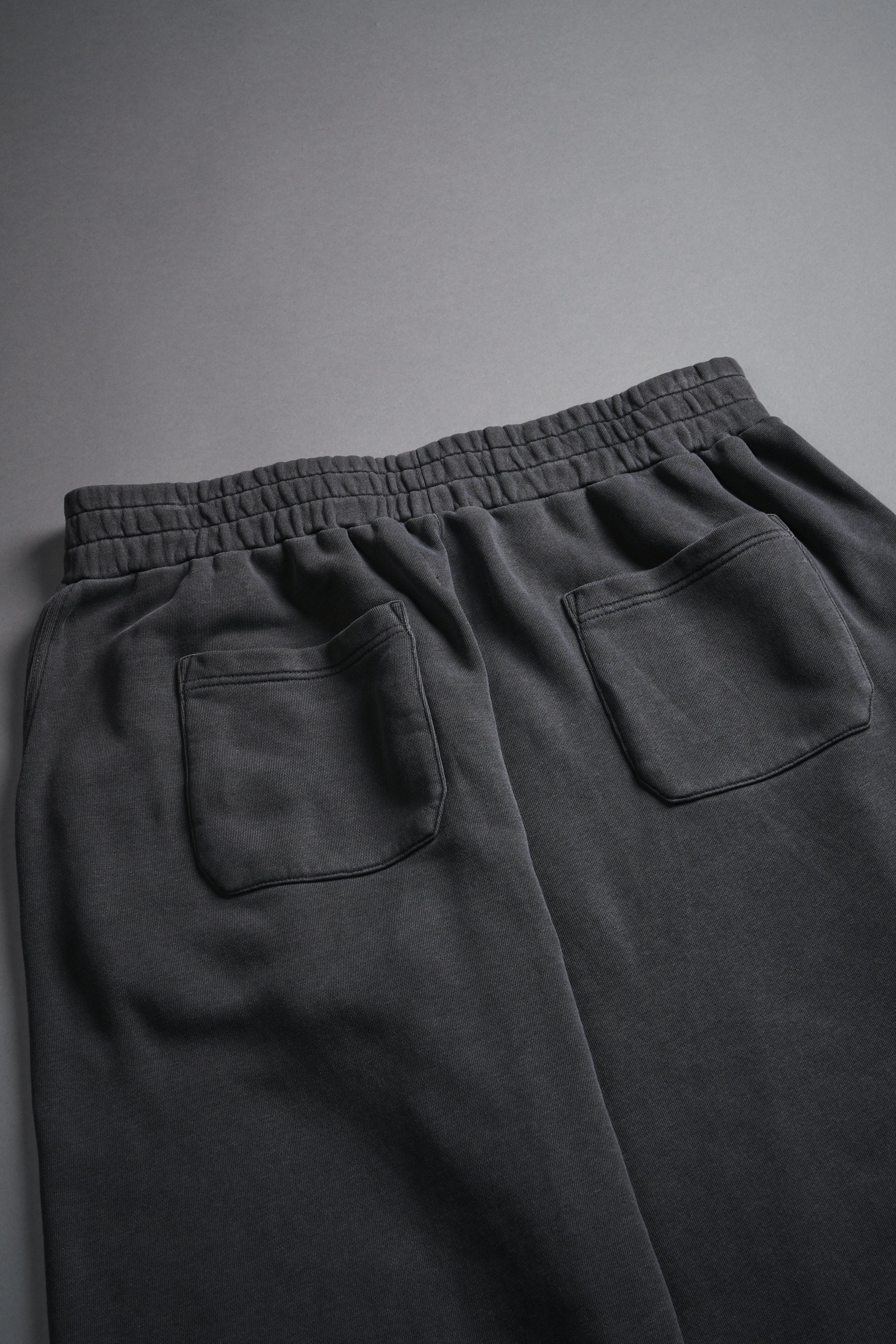 Box Patch Dual Moaty Sweat Pants in Wolf Gray