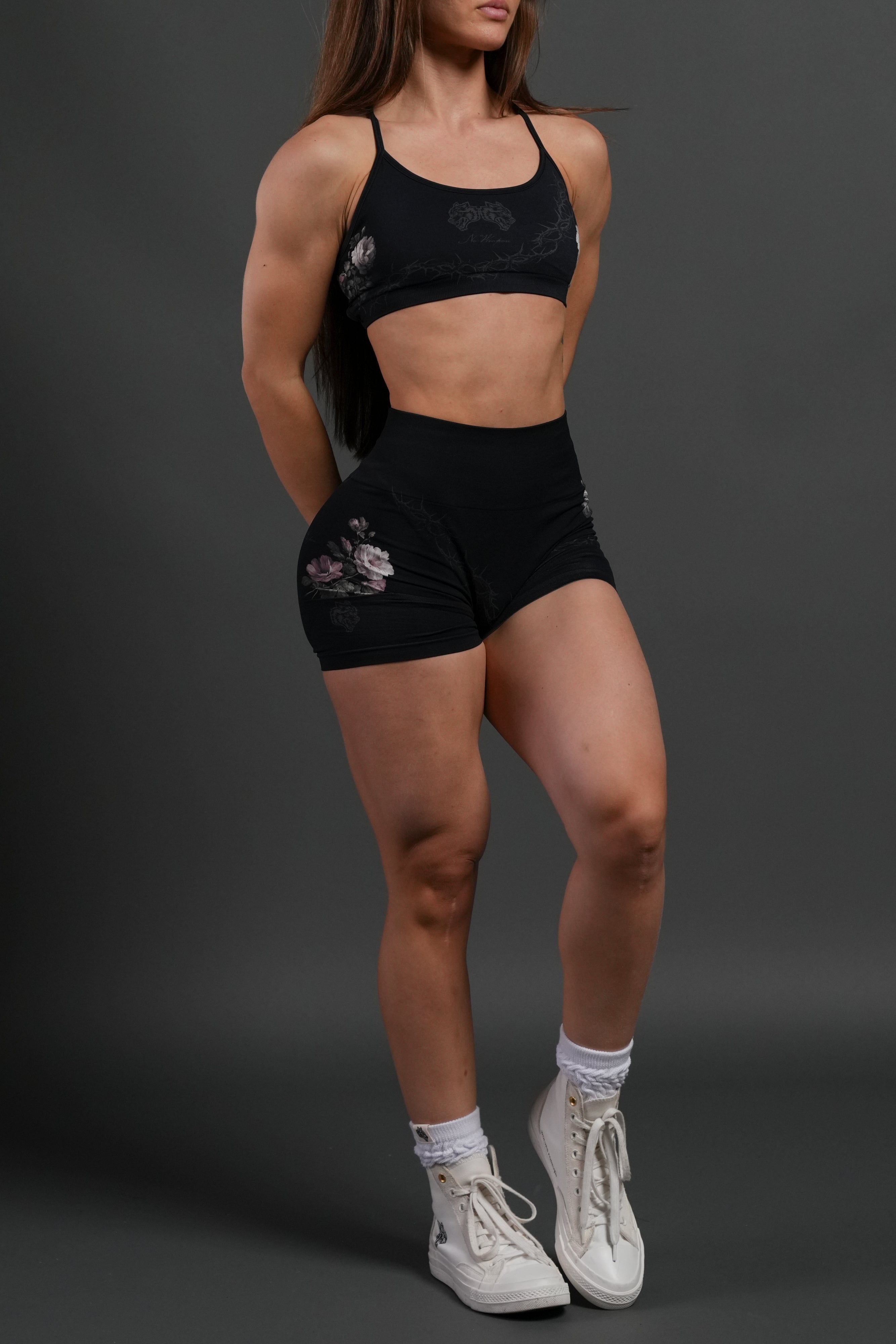 Rose Thorn "Layla" Soft Seamless Bra in Black Rose Thorn