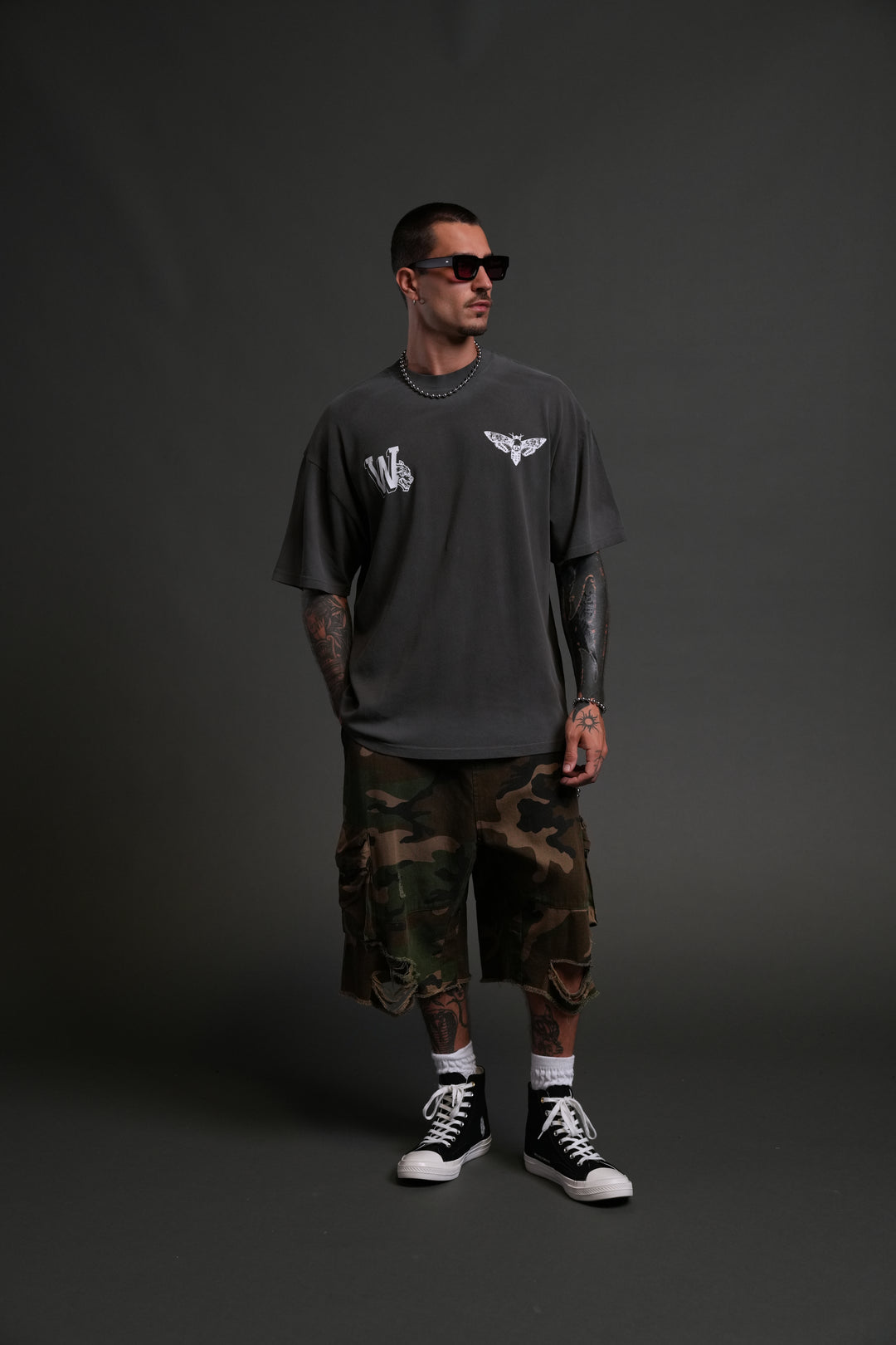 Fight Cancer 2025 "Premium" Oversized Tee in Wolf Gray/Pink Drift Wash