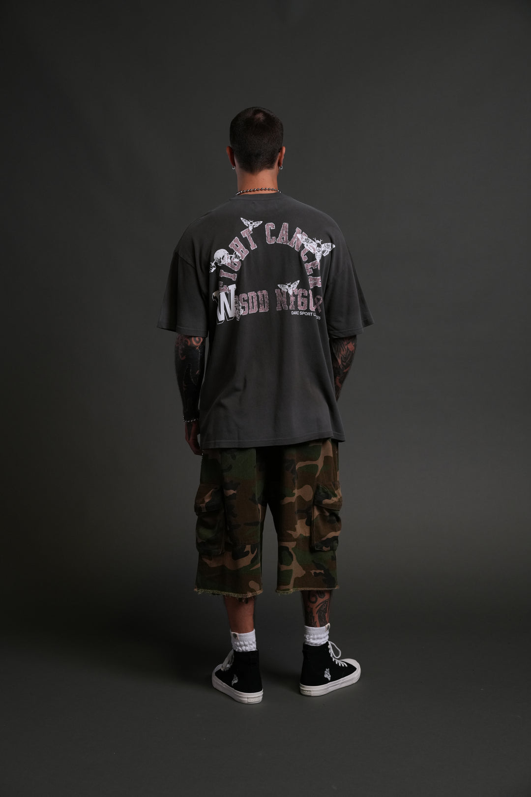 Fight Cancer 2025 "Premium" Oversized Tee in Wolf Gray/Pink Drift Wash