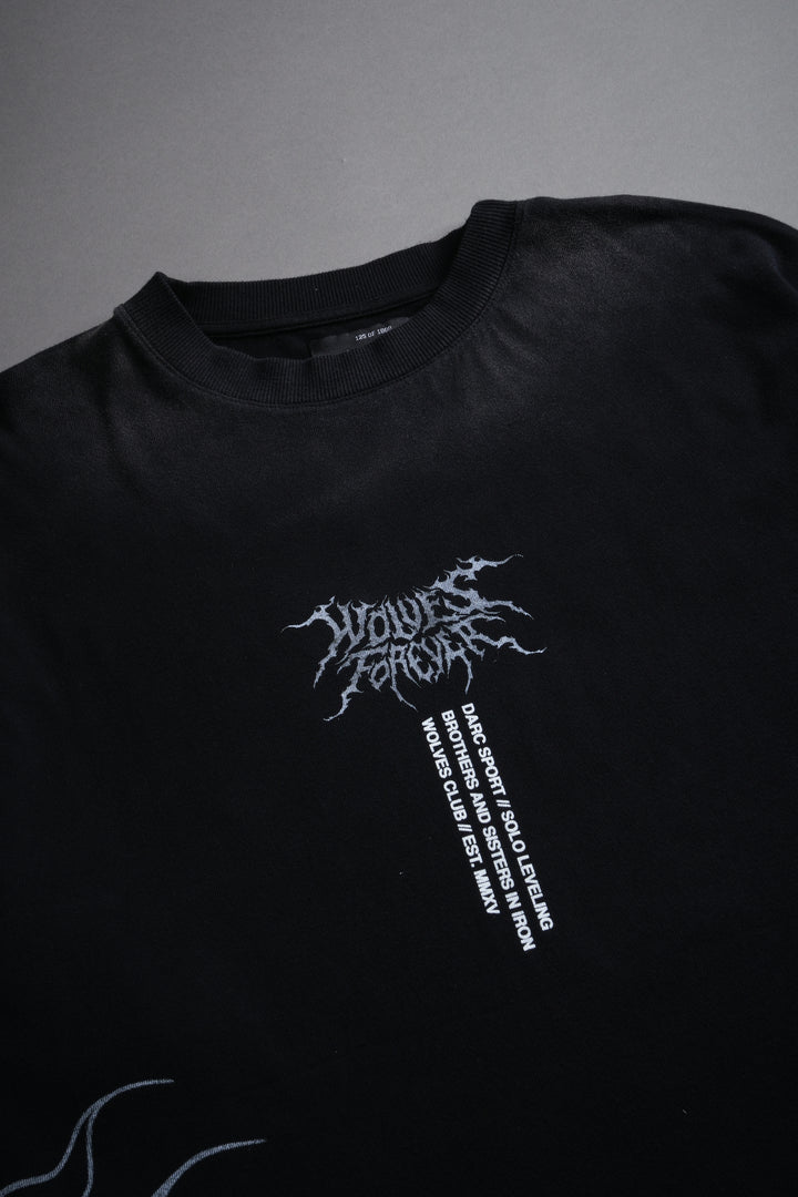 S-Rank "Premium" Oversized Tee in Black Drift Wash
