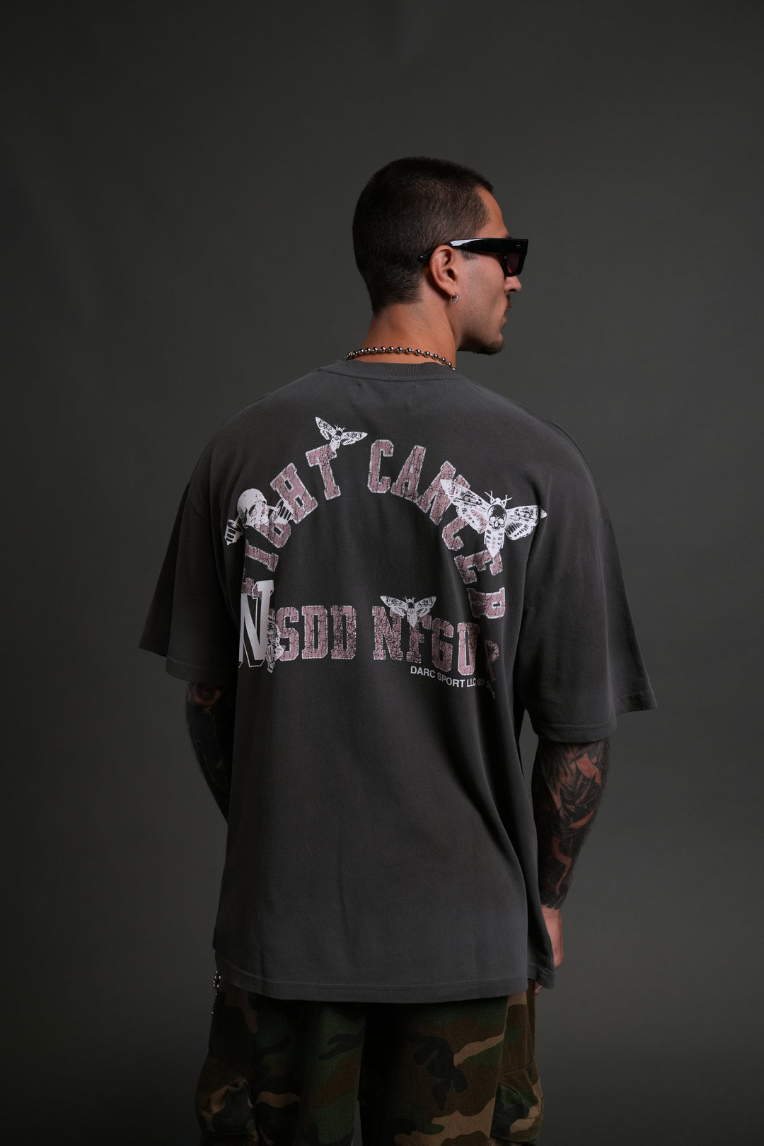 Fight Cancer 2025 "Premium" Oversized Tee in Wolf Gray/Pink Drift Wash